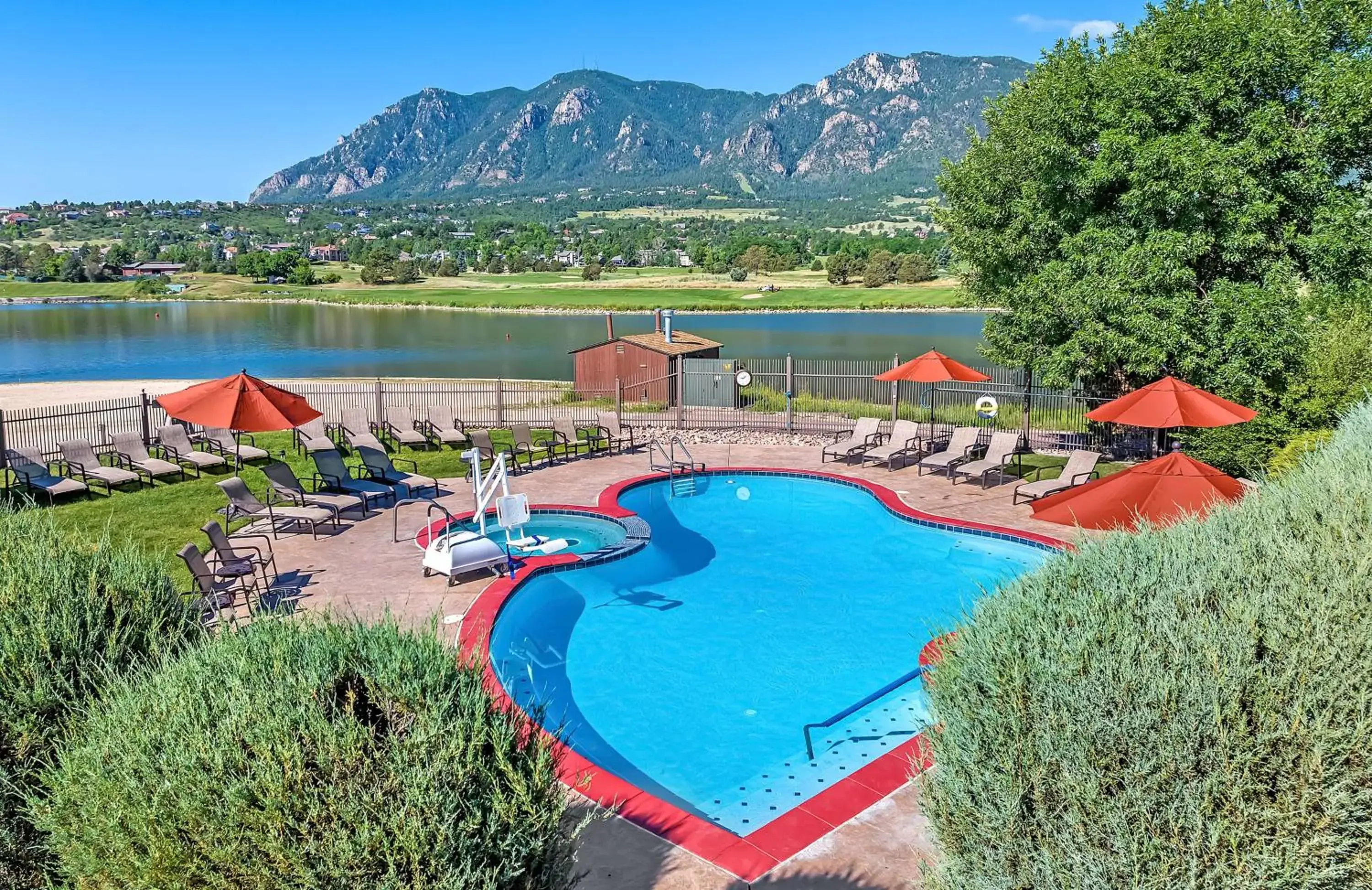 Swimming pool in Cheyenne Mountain Resort, a Destination by Hyatt Hotels Swimming pool in Cheyenne Mountain Resort, a Destination by Hyatt Hotels