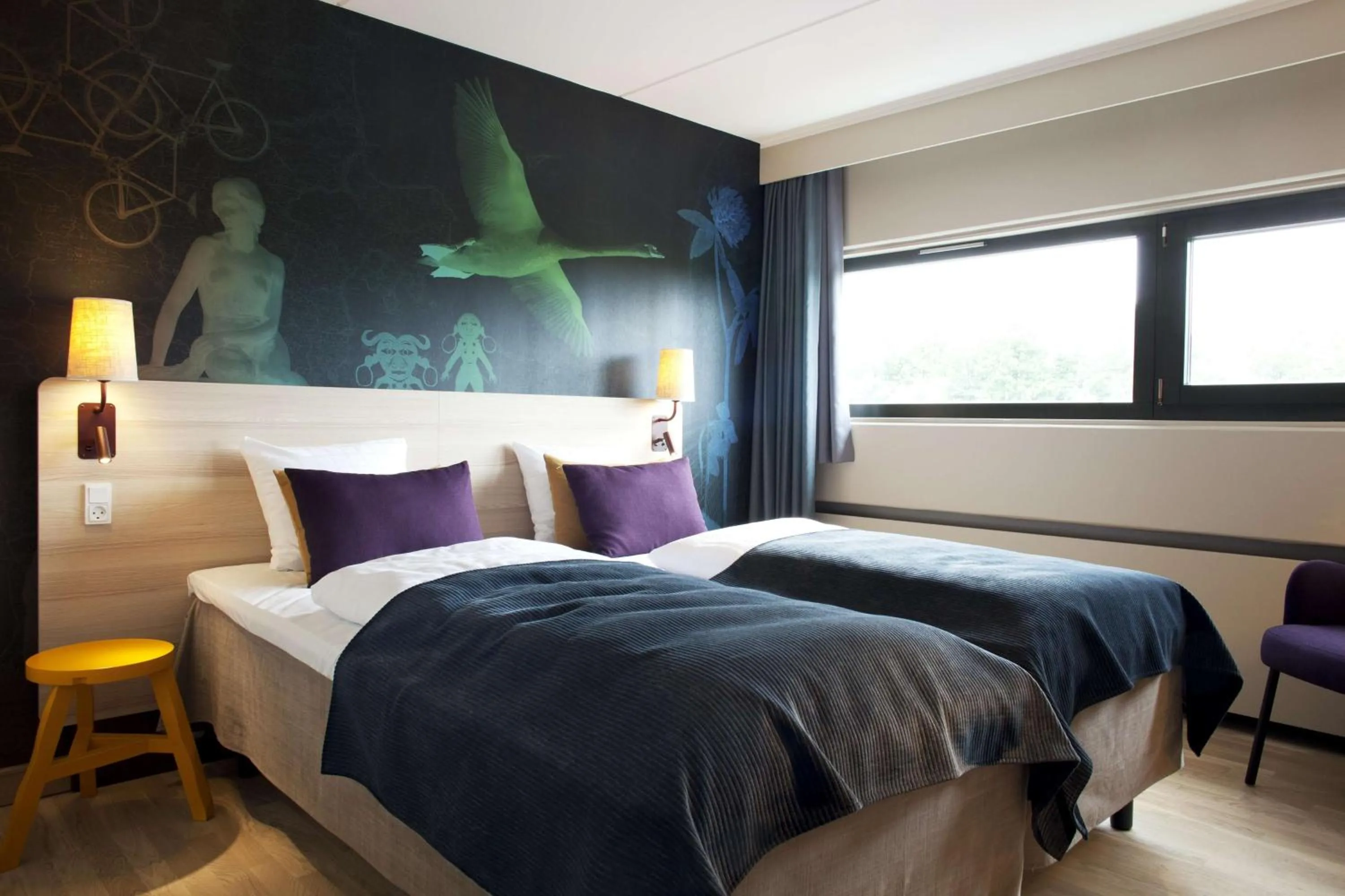 Bedroom, Bed in Scandic Hvidovre