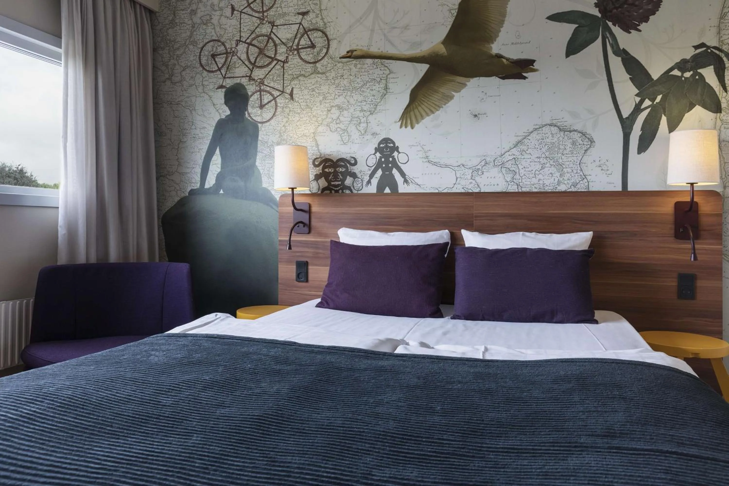 Bedroom, Bed in Scandic Hvidovre