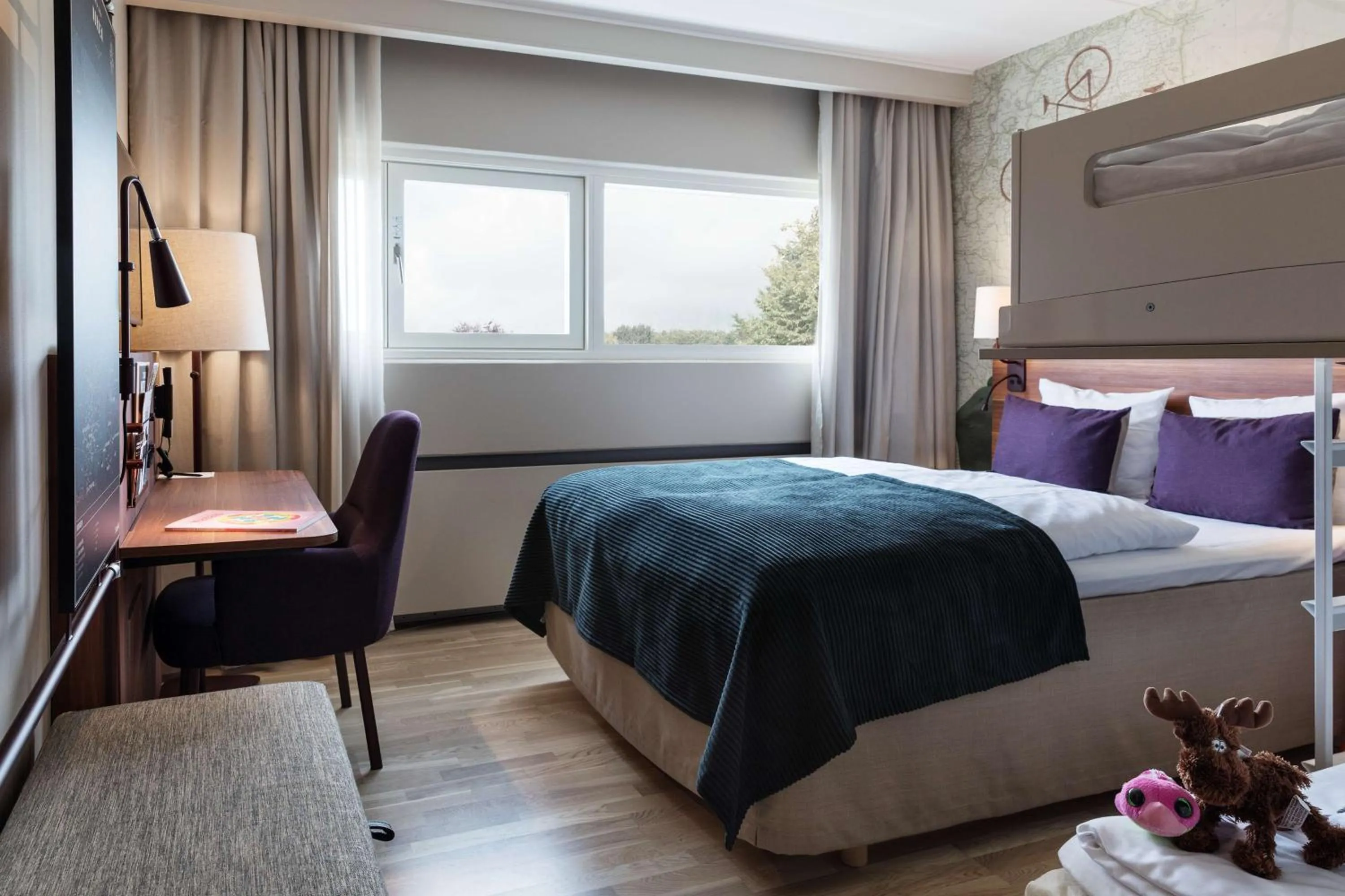 Bedroom, Bed in Scandic Hvidovre