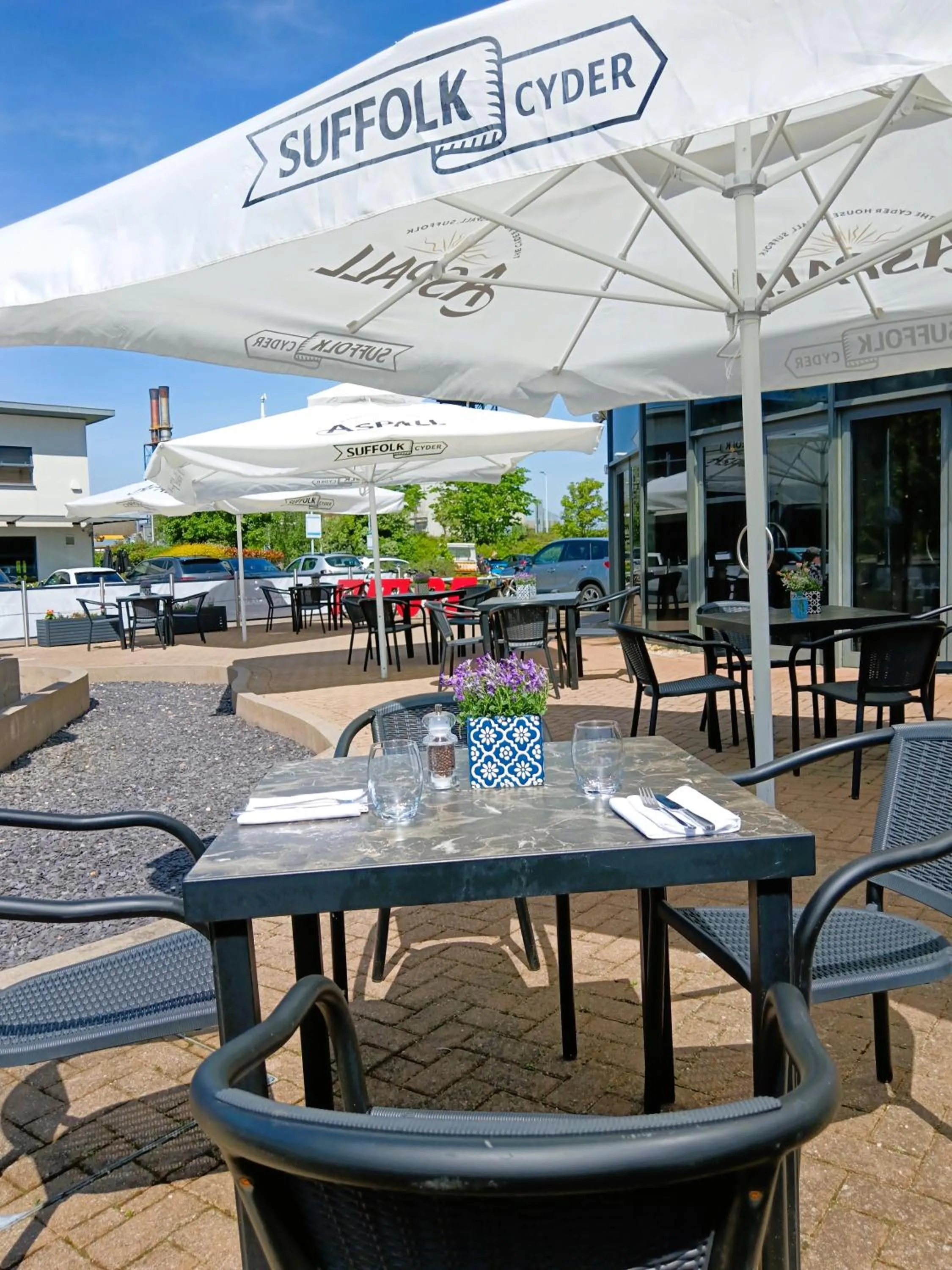 Patio in Future Inn Cardiff Bay