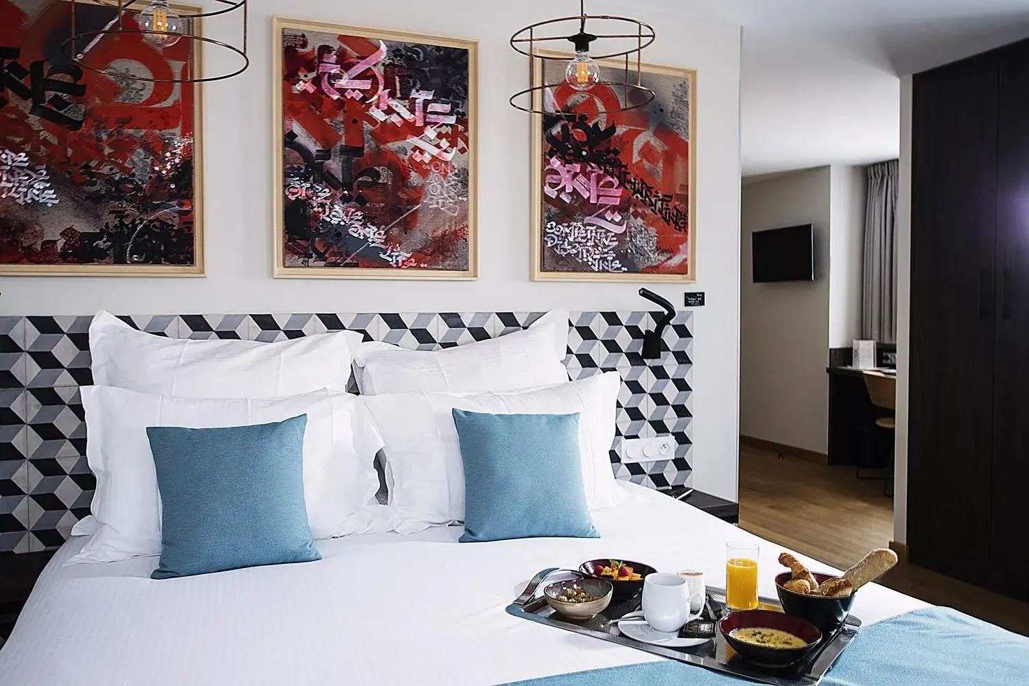 Bedroom, Bed in Boutique Hotel Villa du Taur Bedroom, Bed in Boutique Hotel Villa du Taur