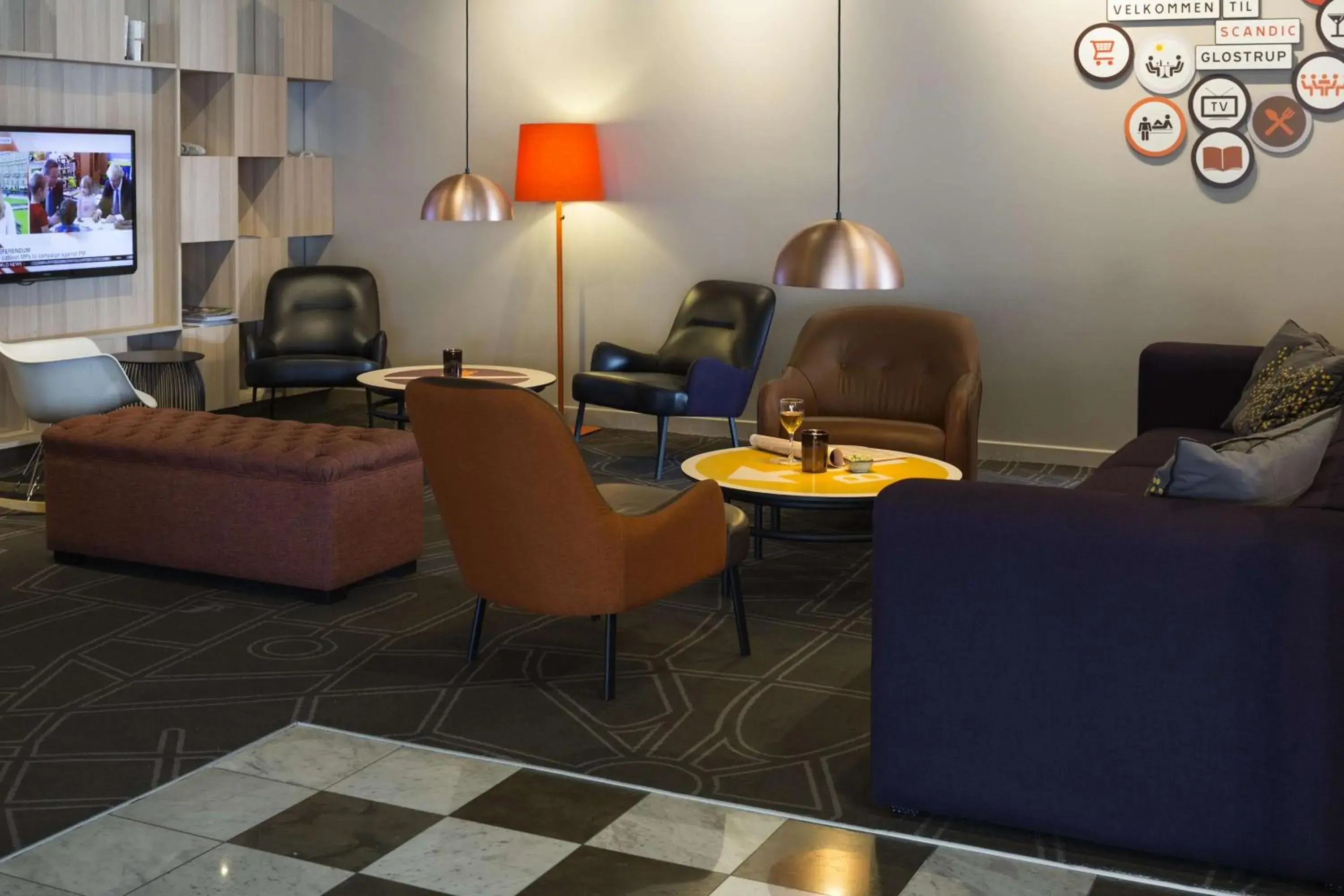 Lobby or reception in Scandic Glostrup Lobby or reception in Scandic Glostrup