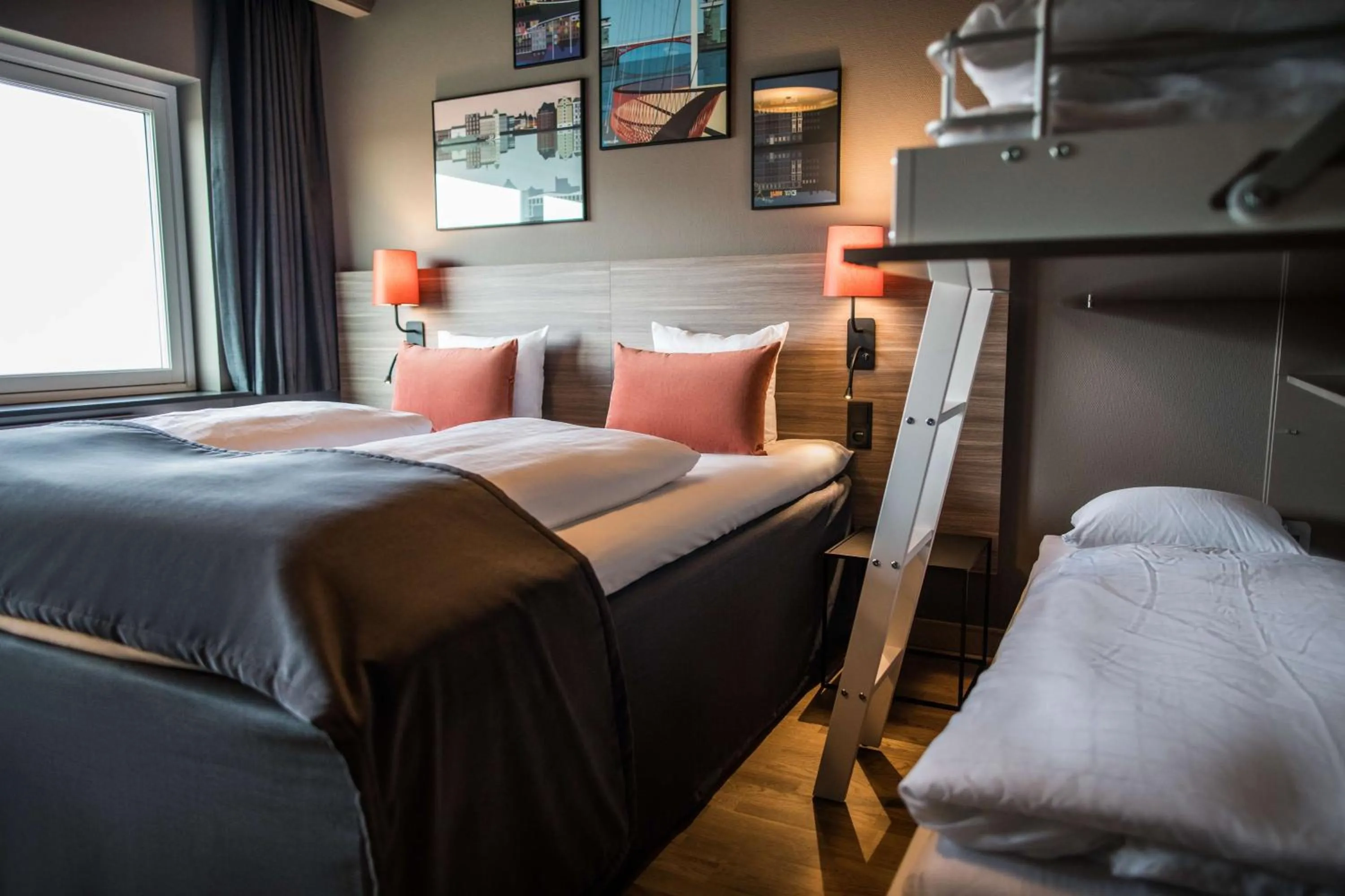 Bedroom, Bed in Scandic Glostrup