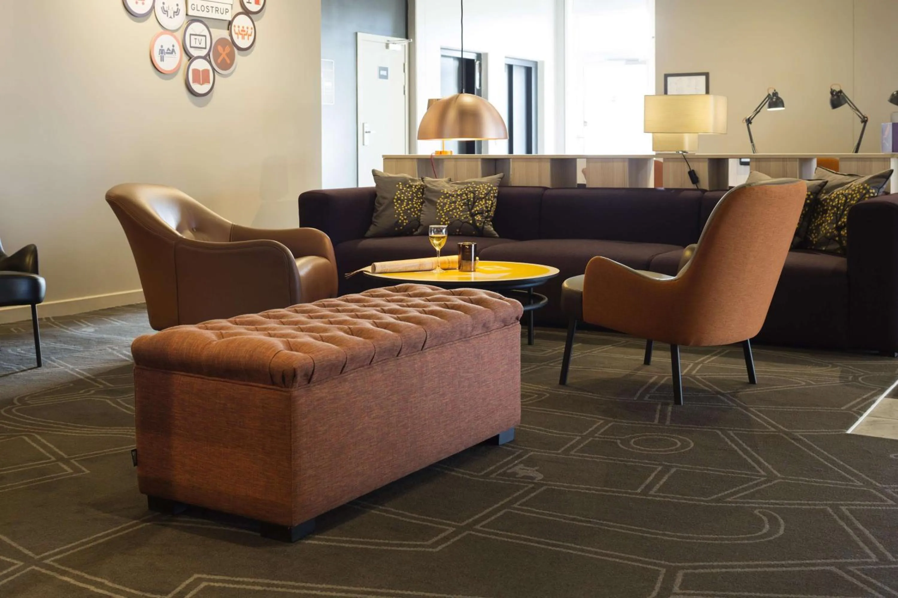 Lobby or reception in Scandic Glostrup