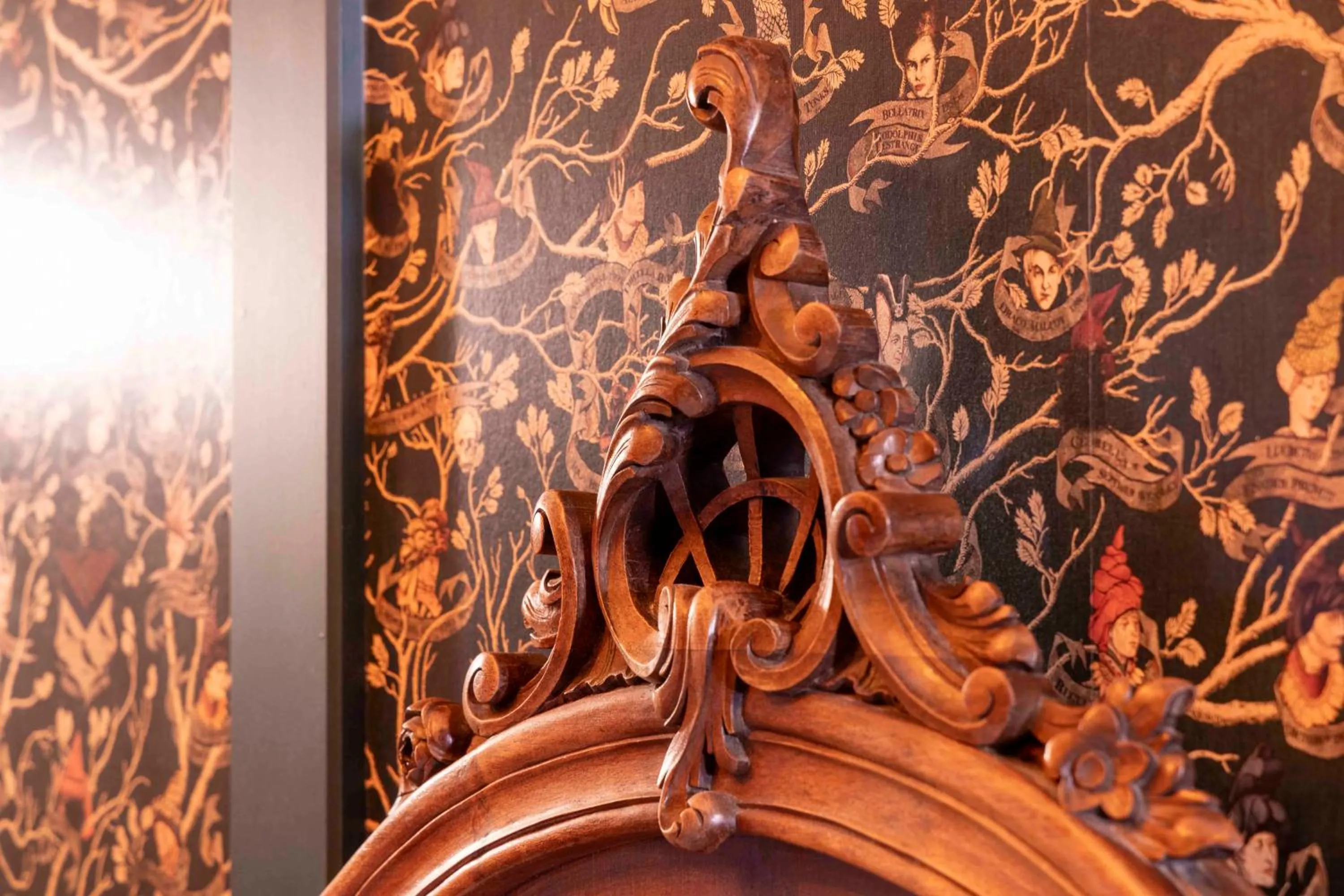 Decorative detail in The Dirty Bottles Hotel