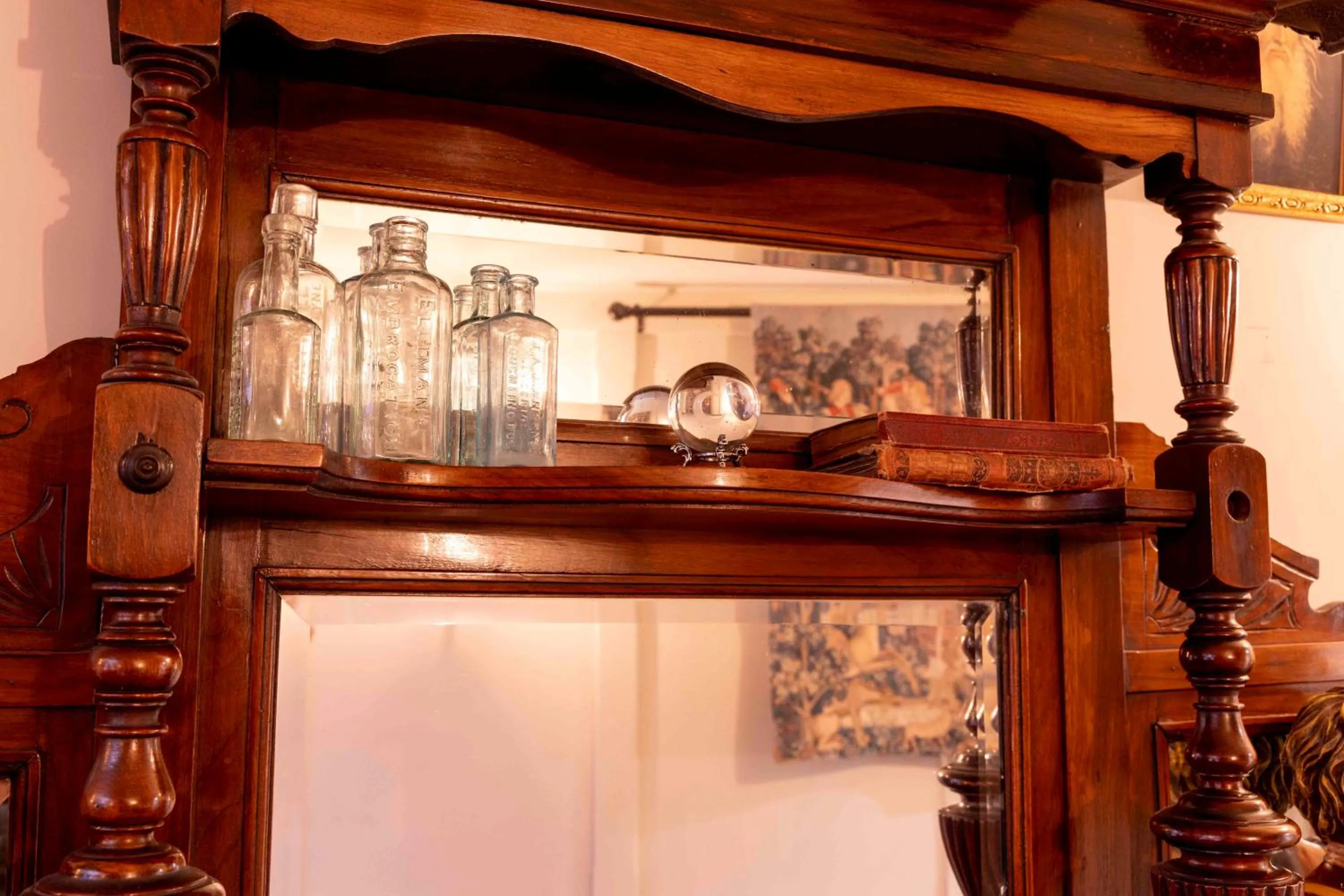 Decorative detail in The Dirty Bottles Hotel