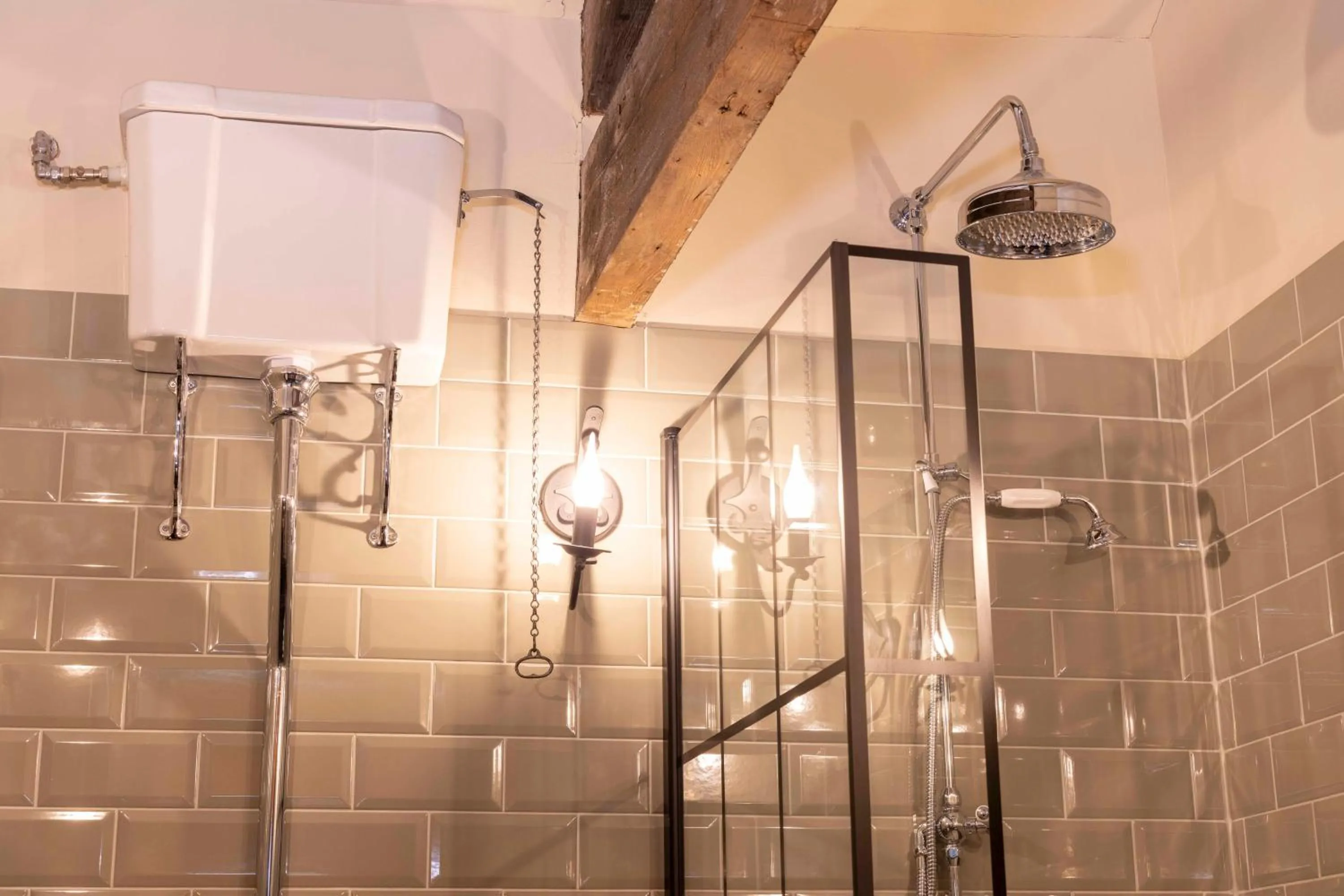 Shower in The Dirty Bottles Hotel