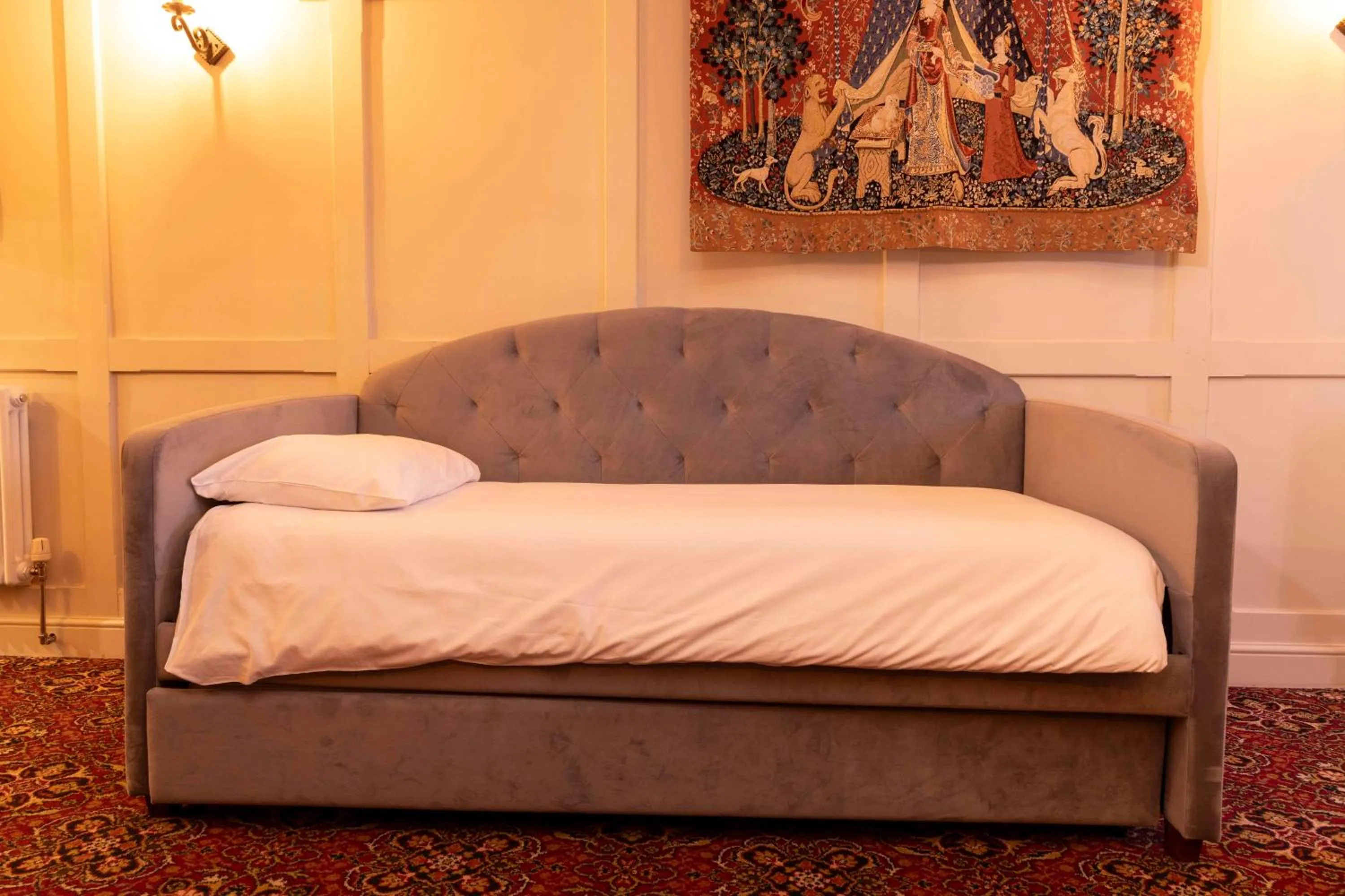 Bed in The Dirty Bottles Hotel