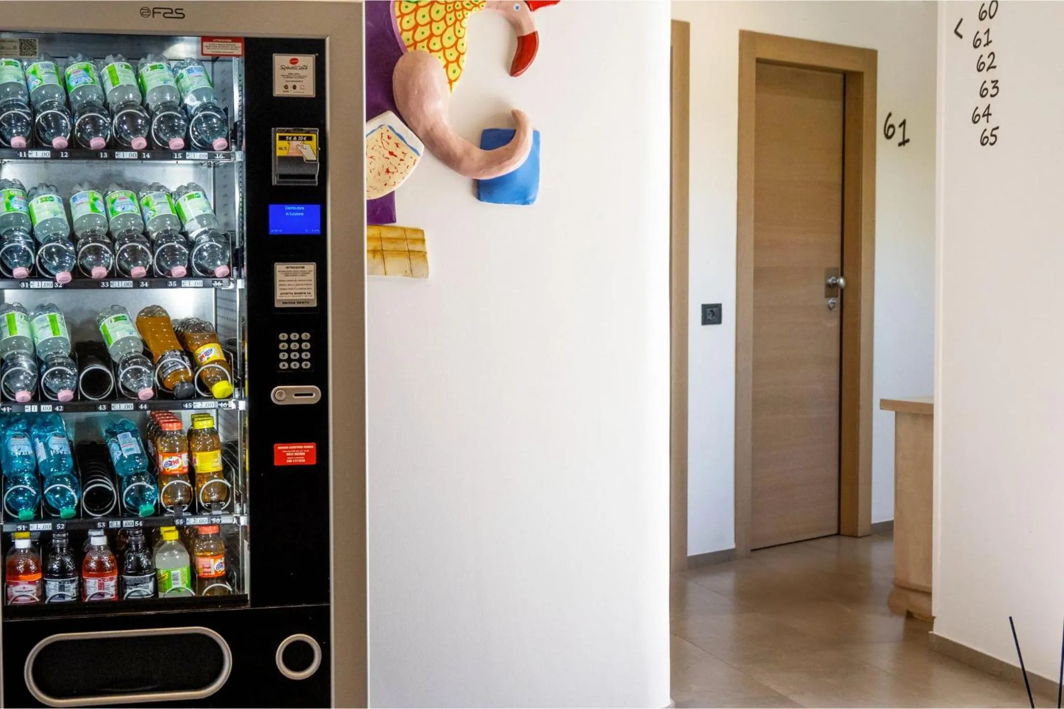 vending machine in Hotel Da Romano