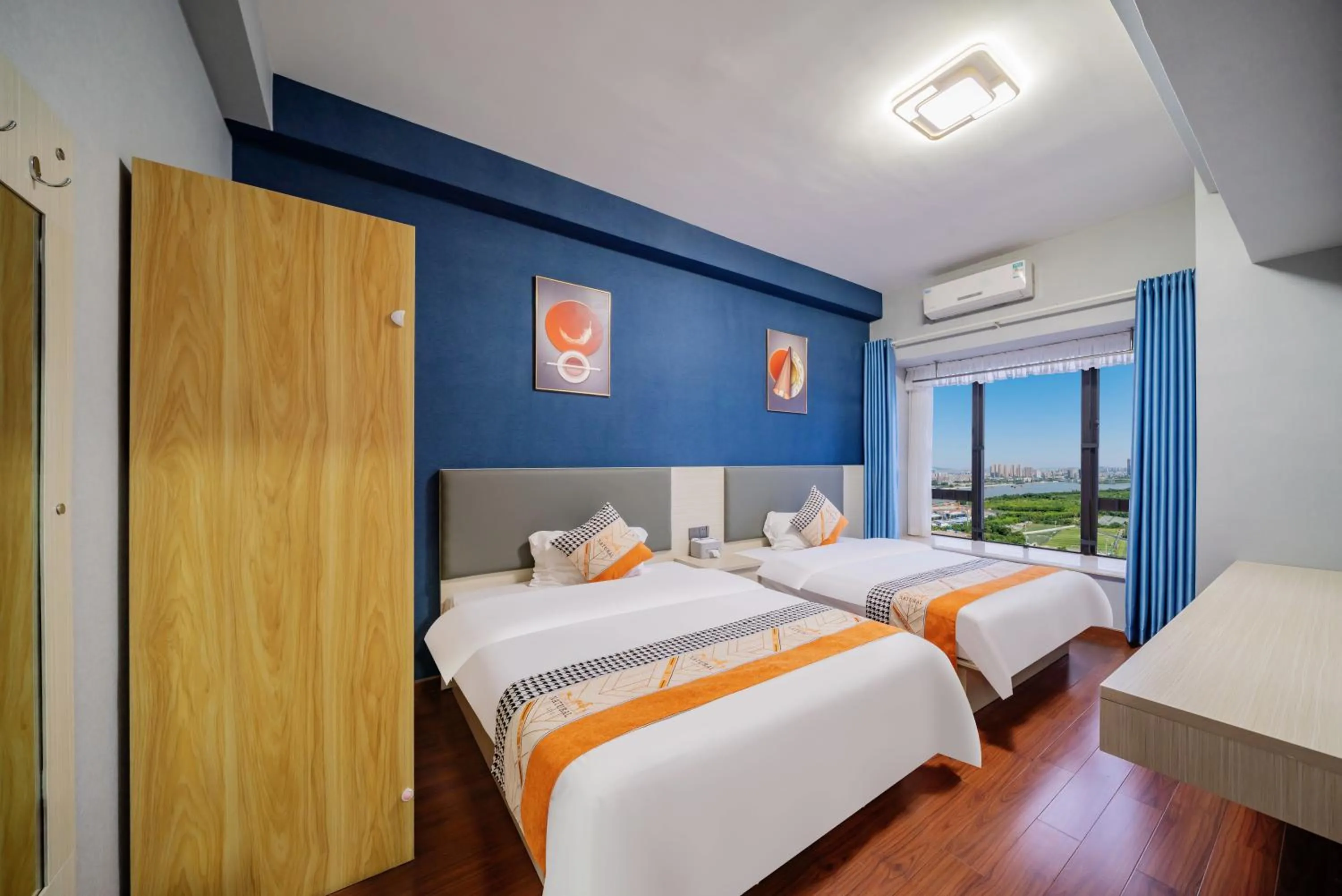 Bed in Pazhou Angda International Aparthotel Canton Fair Branch