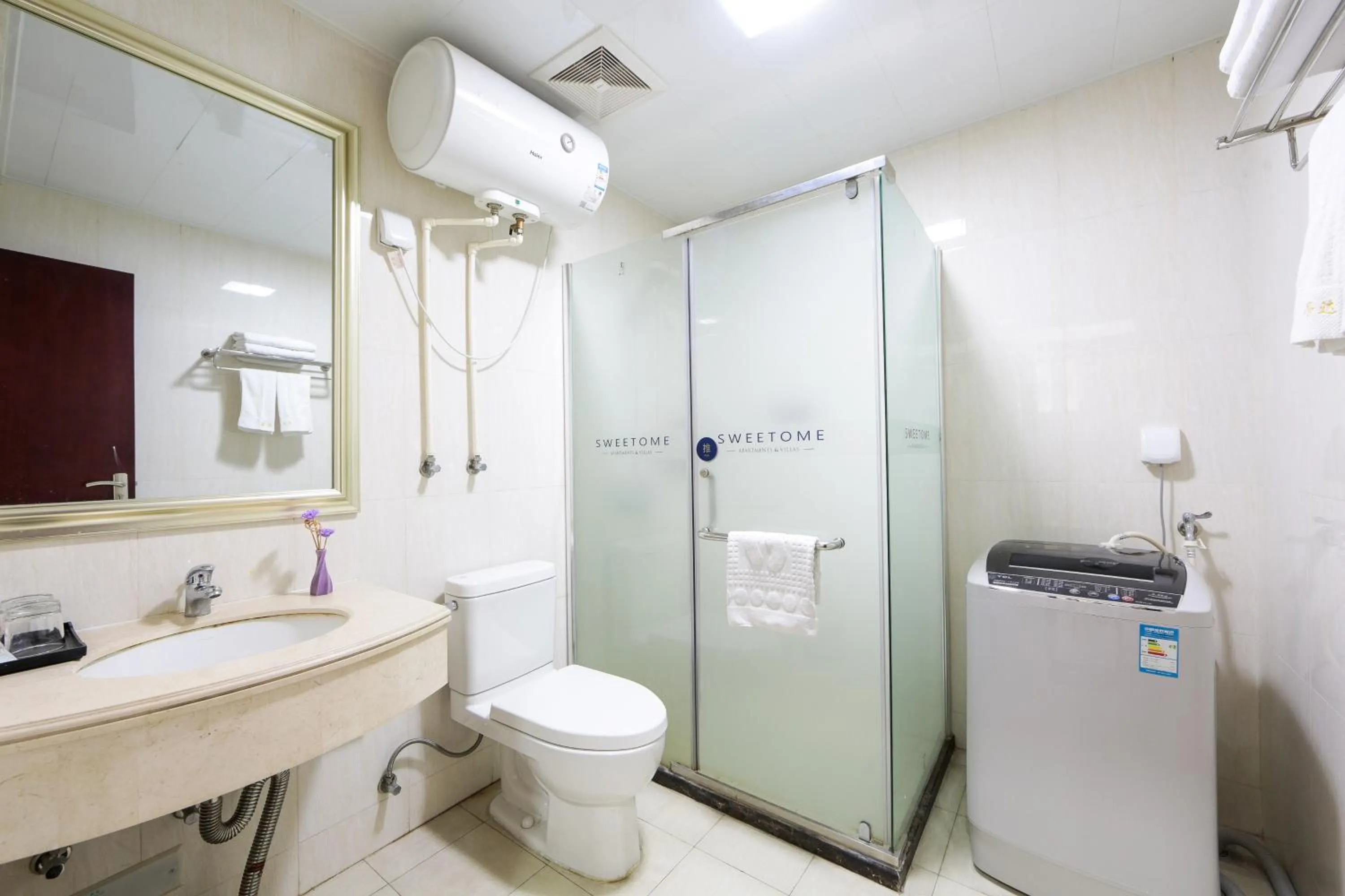 Shower in Pazhou Angda International Aparthotel Canton Fair Branch