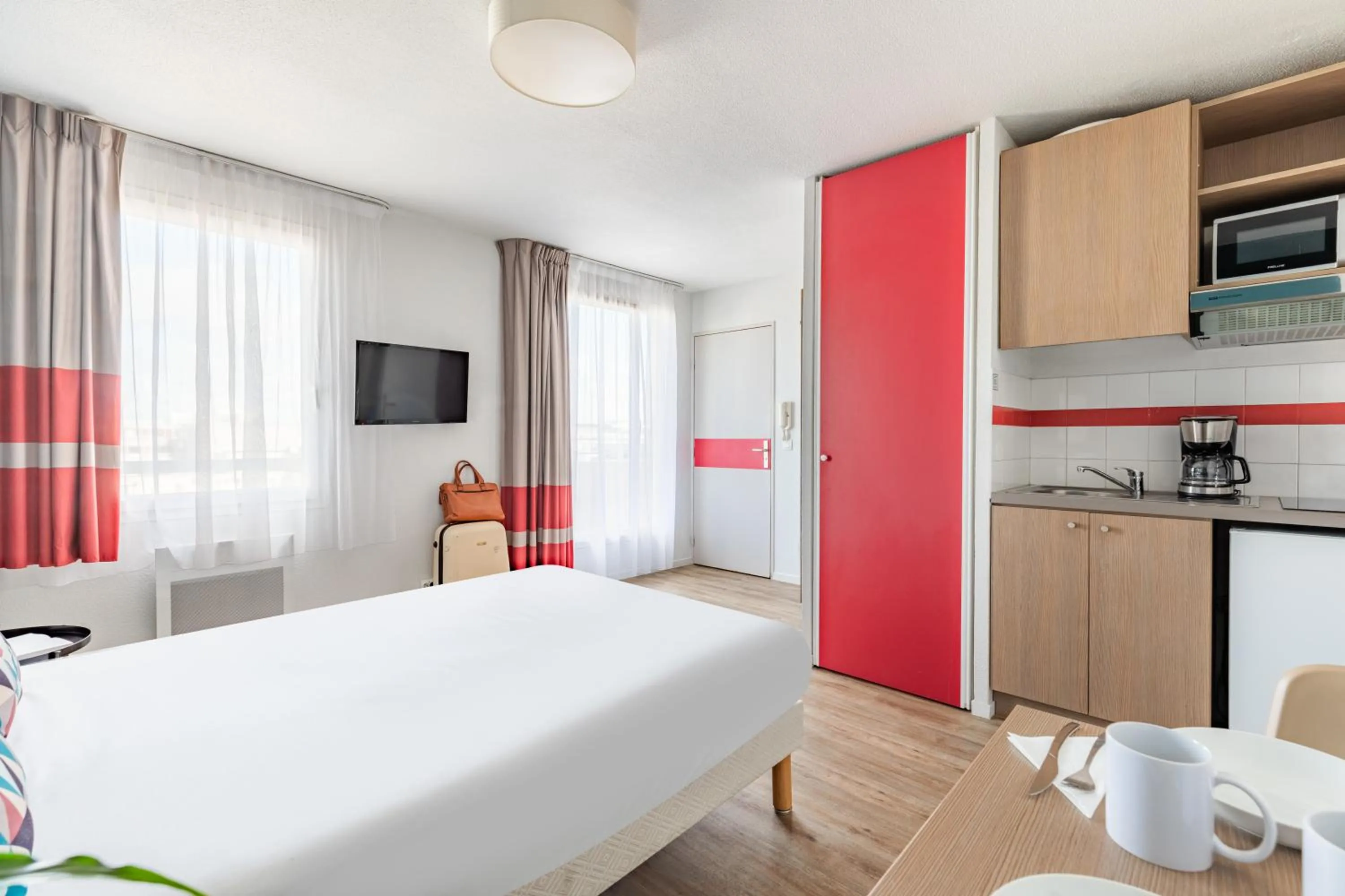 Bed in Appart'City Classic Paris La Villette