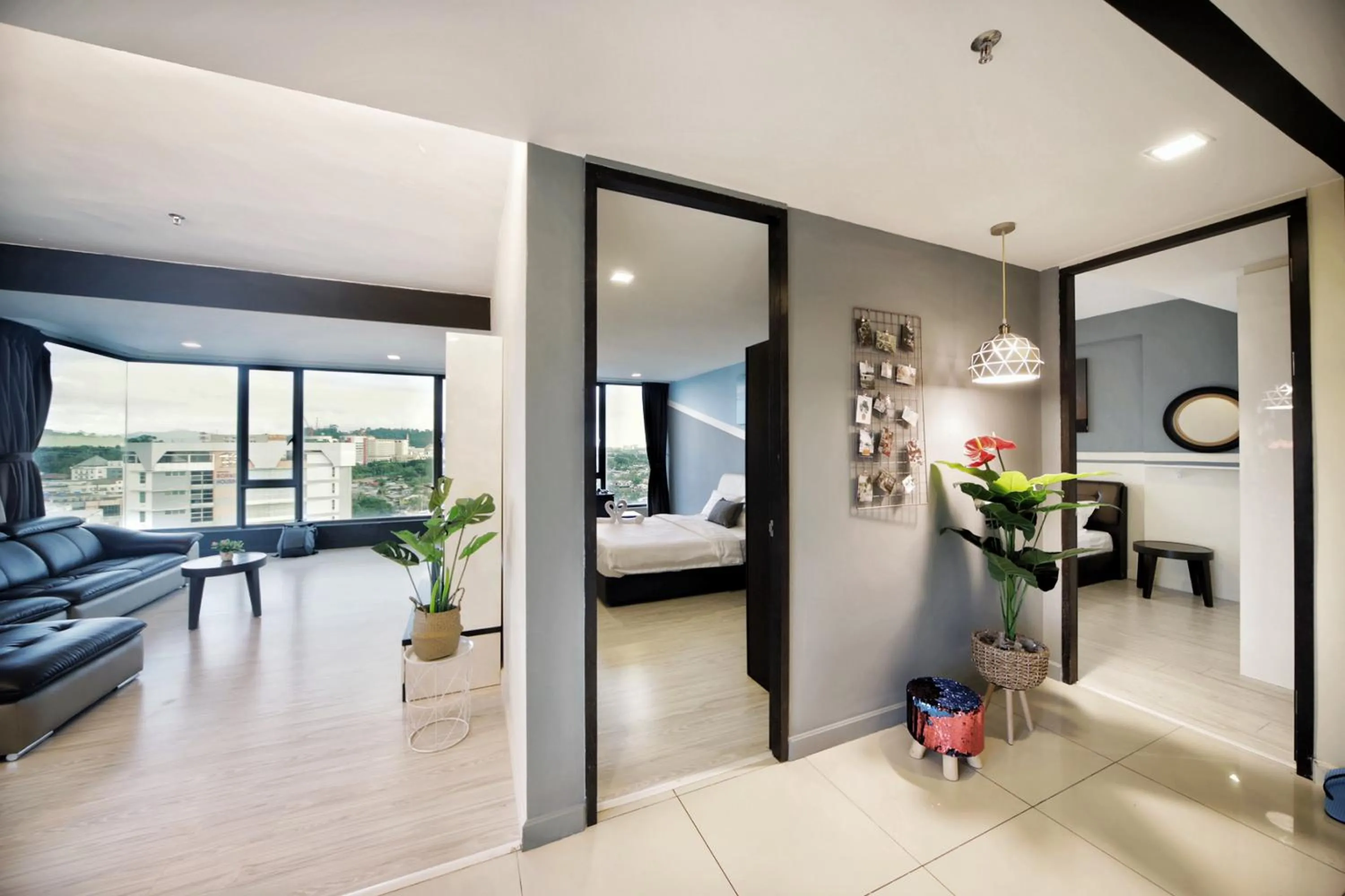 Living room in Cozy Living Sky Apartment