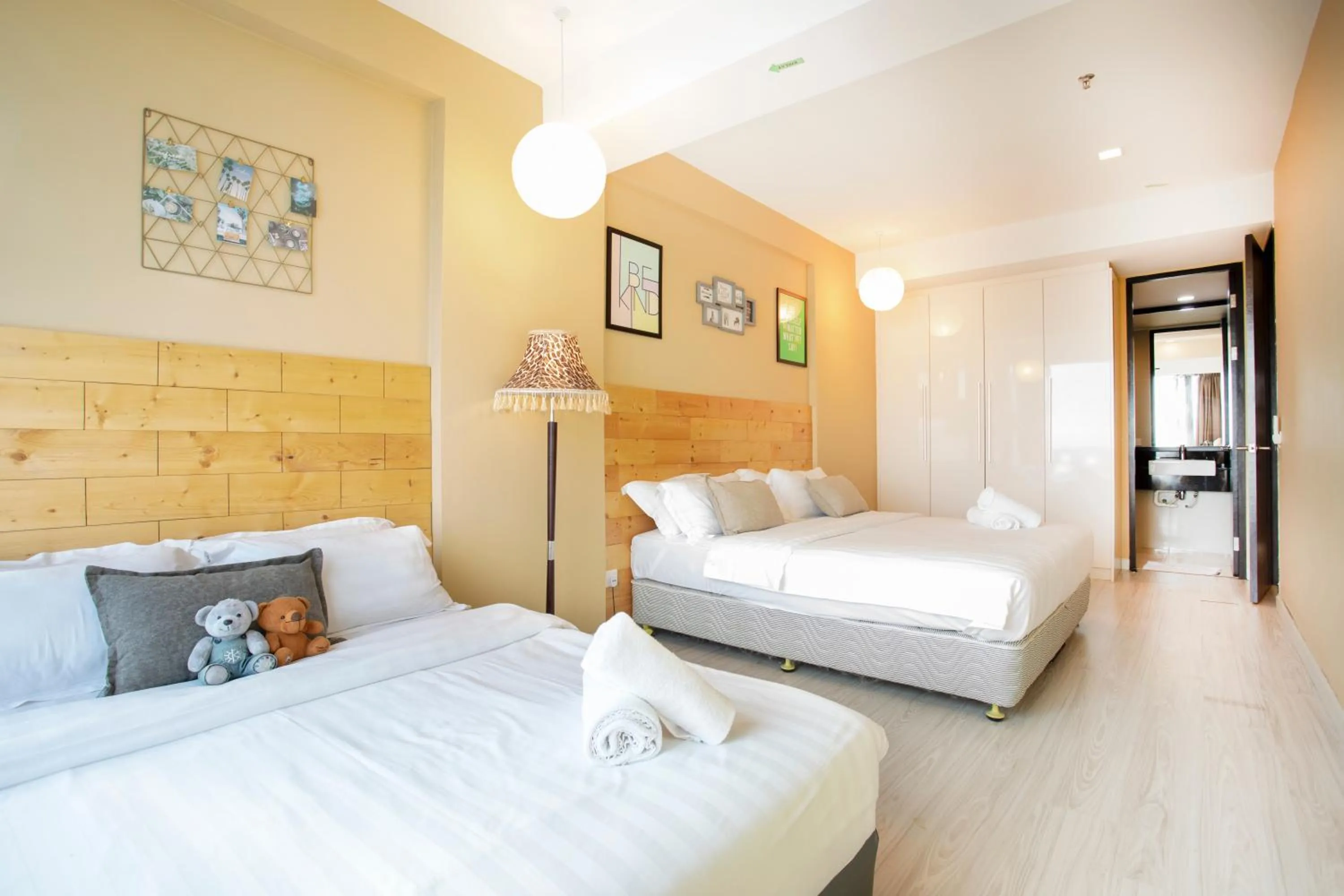 Bedroom, Bed in Cozy Living Sky Apartment