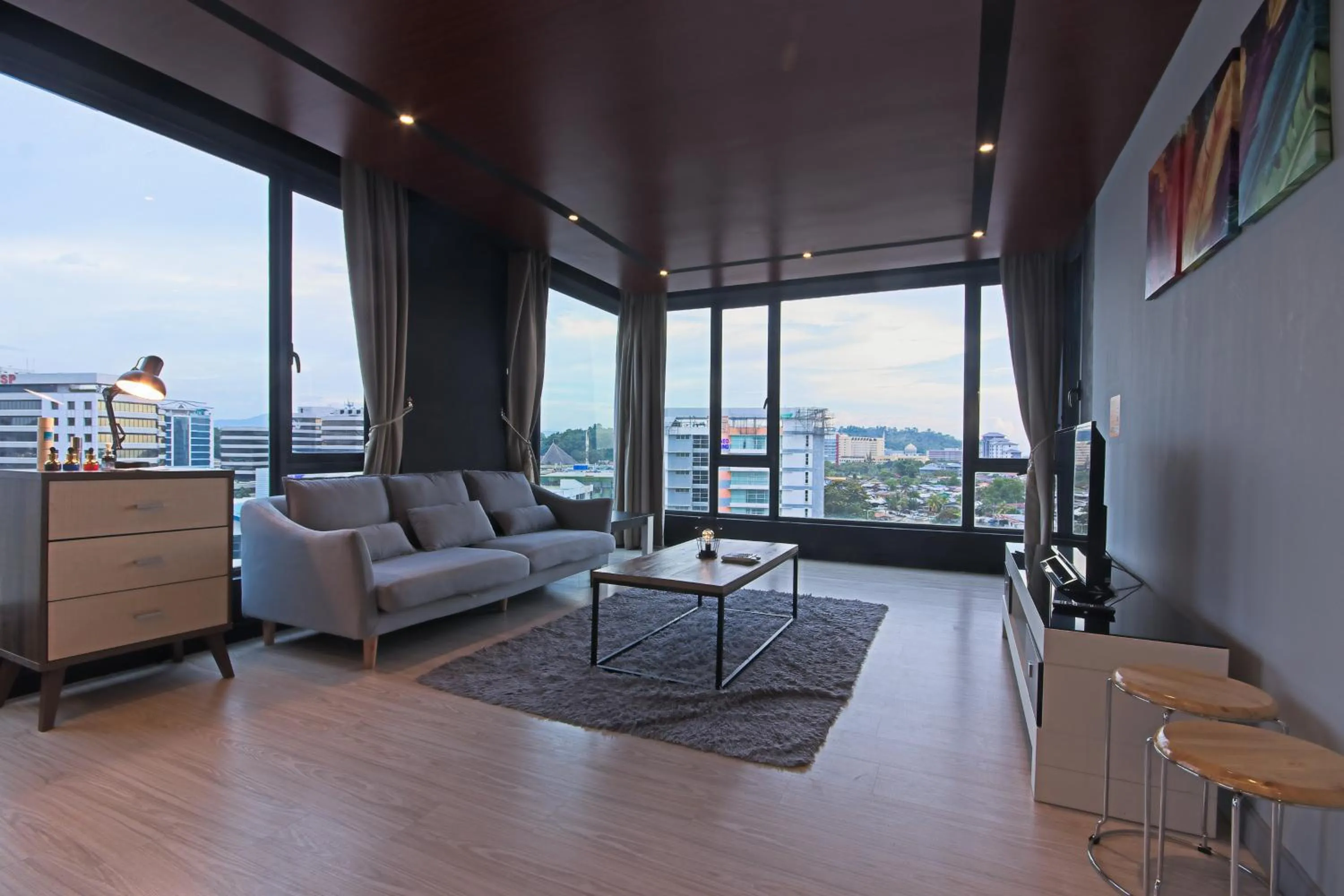 Living room in Cozy Living Sky Apartment