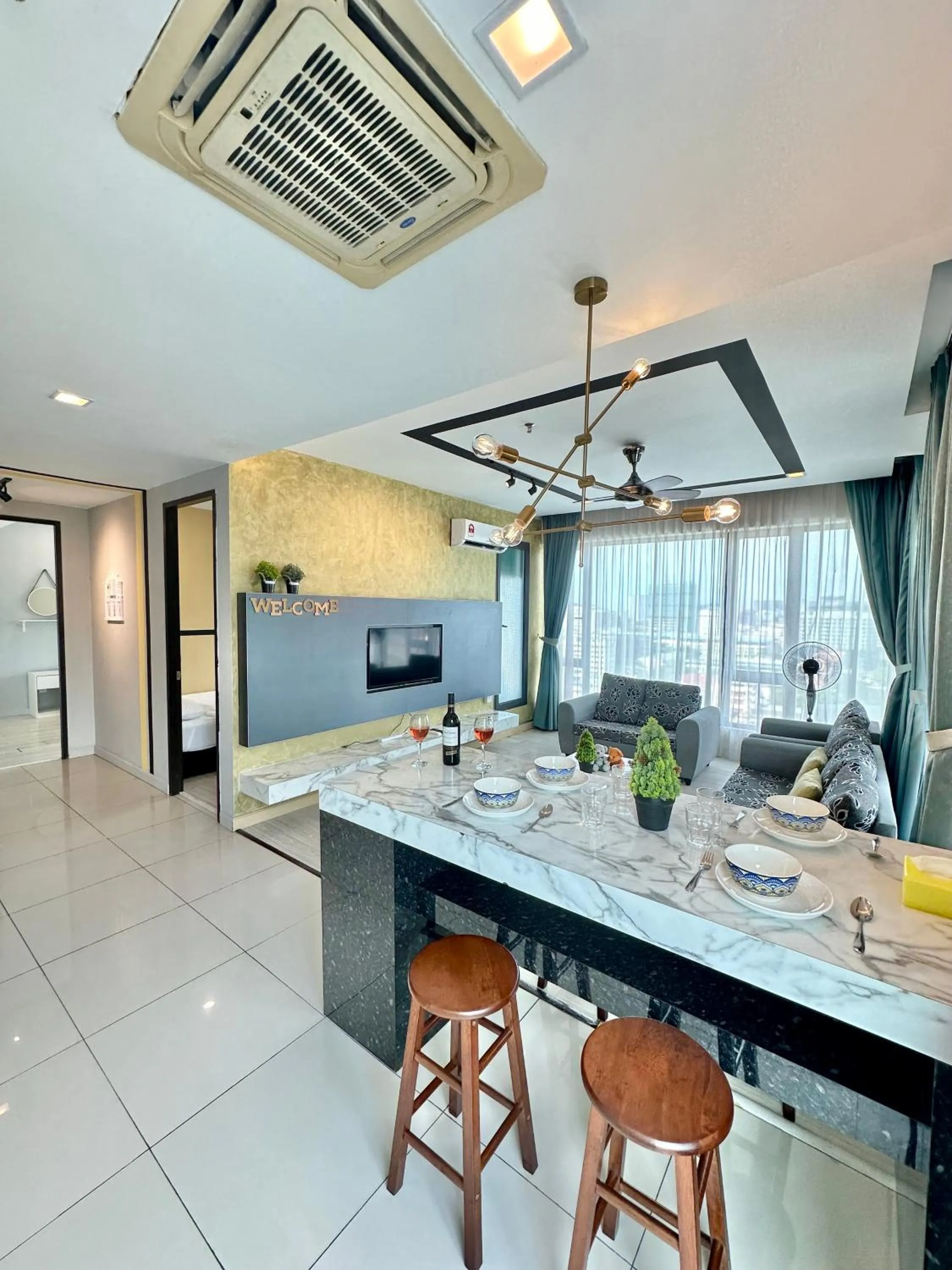 Photo of the whole room in Cozy Living Sky Apartment