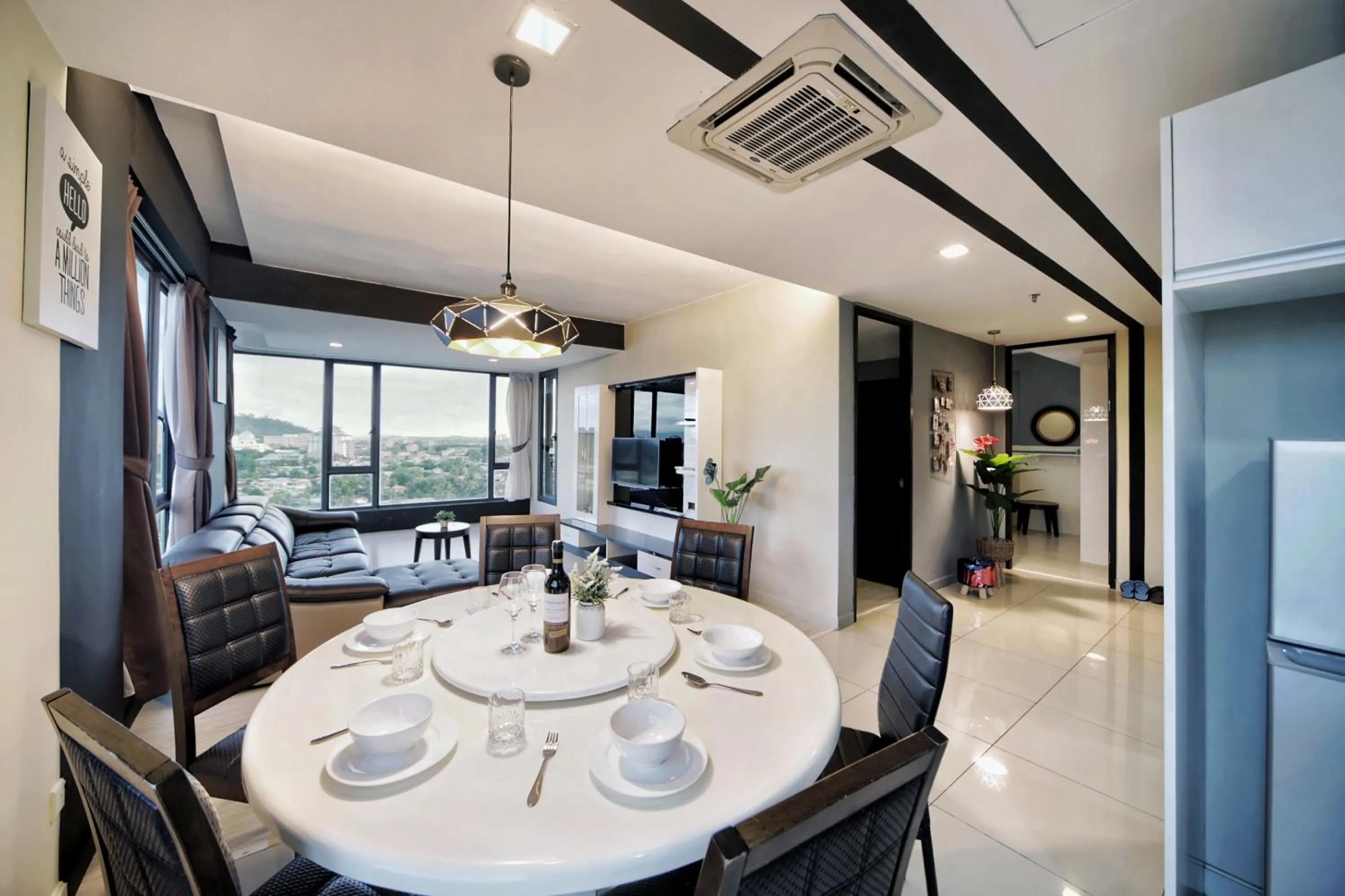 Living room in Cozy Living Sky Apartment