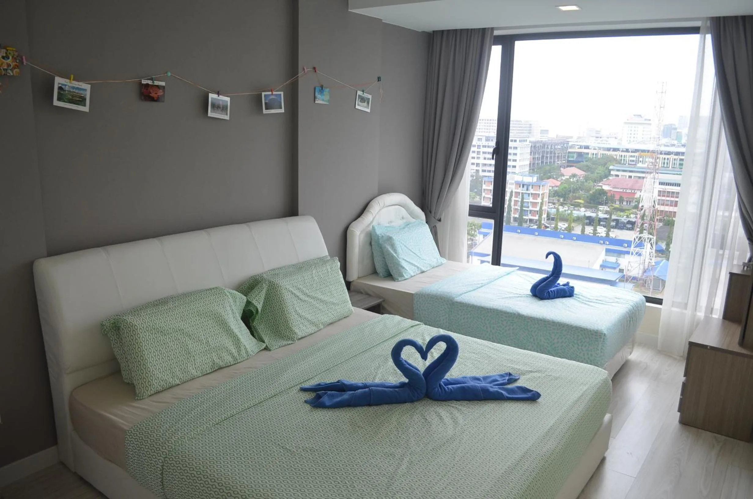 Bedroom, Bed in Cozy Living Sky Apartment