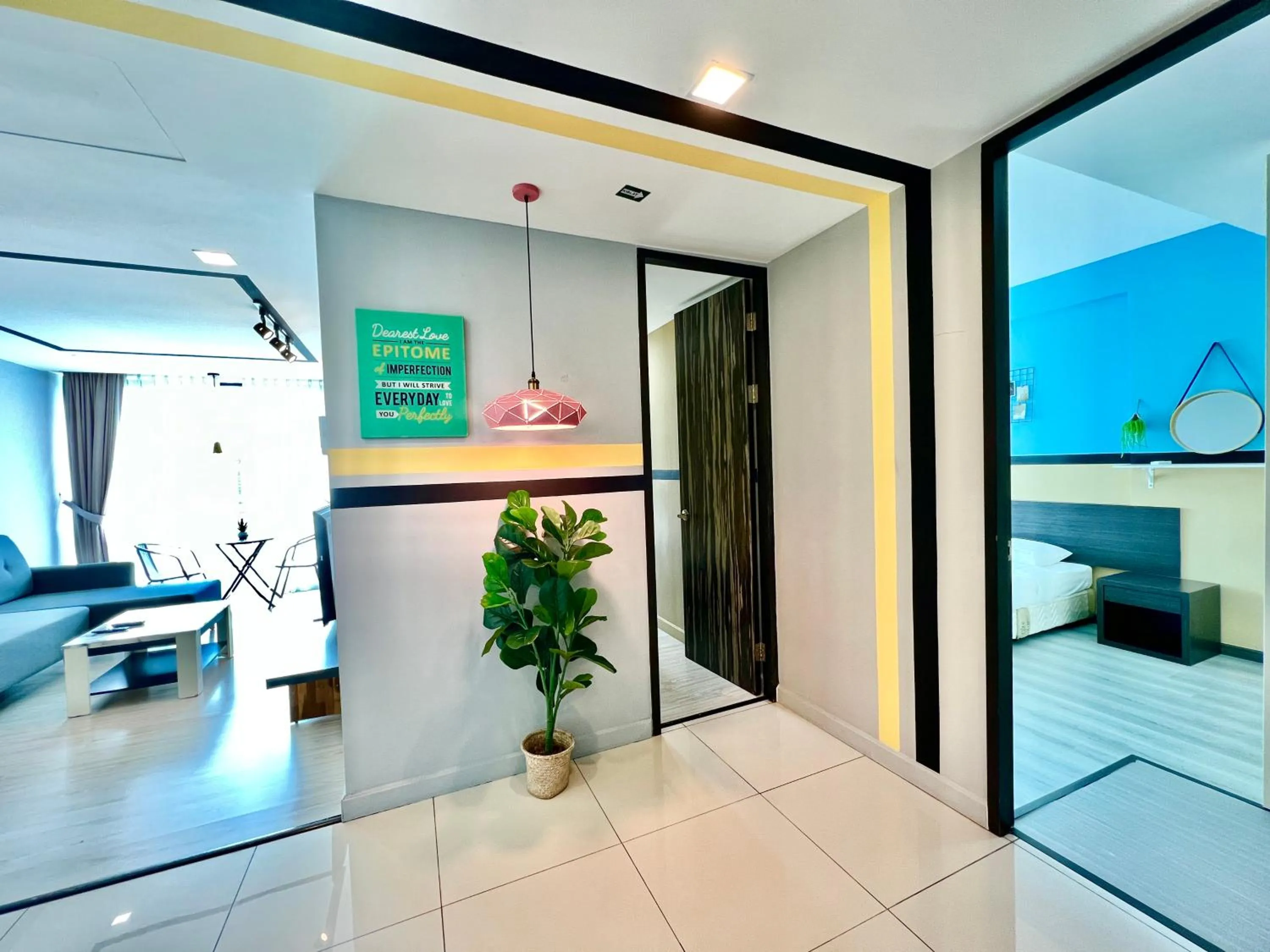 Living room in Cozy Living Sky Apartment