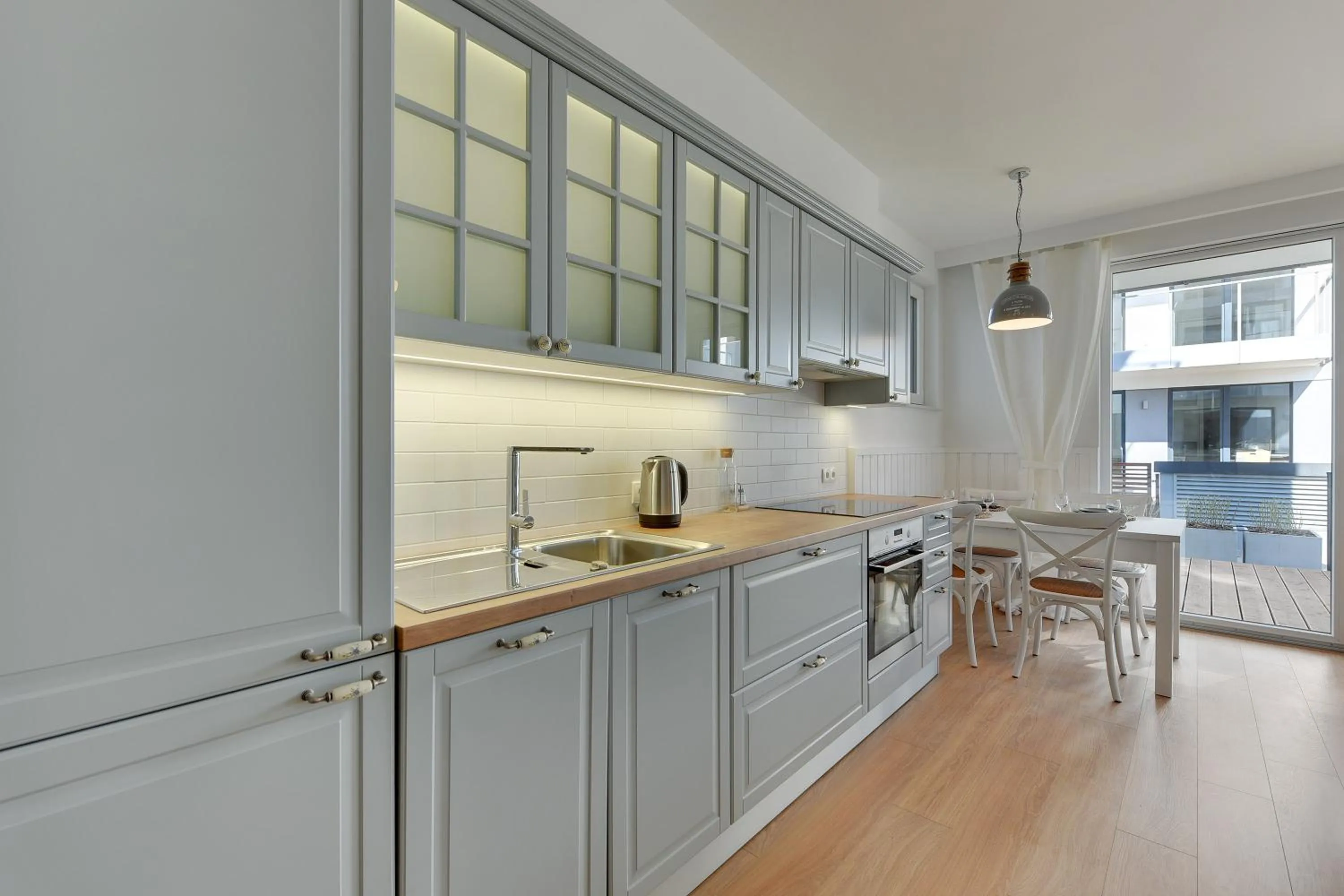 Kitchen or kitchenette in INA Rent - Tre Mare Apartamenty