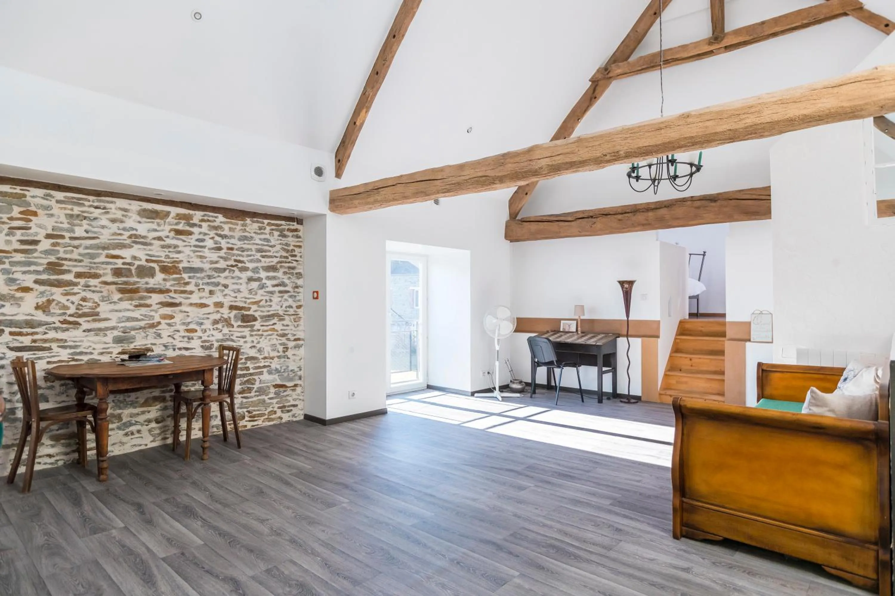 Living room in Les Colombes de la Baie du Mont Saint-Michel