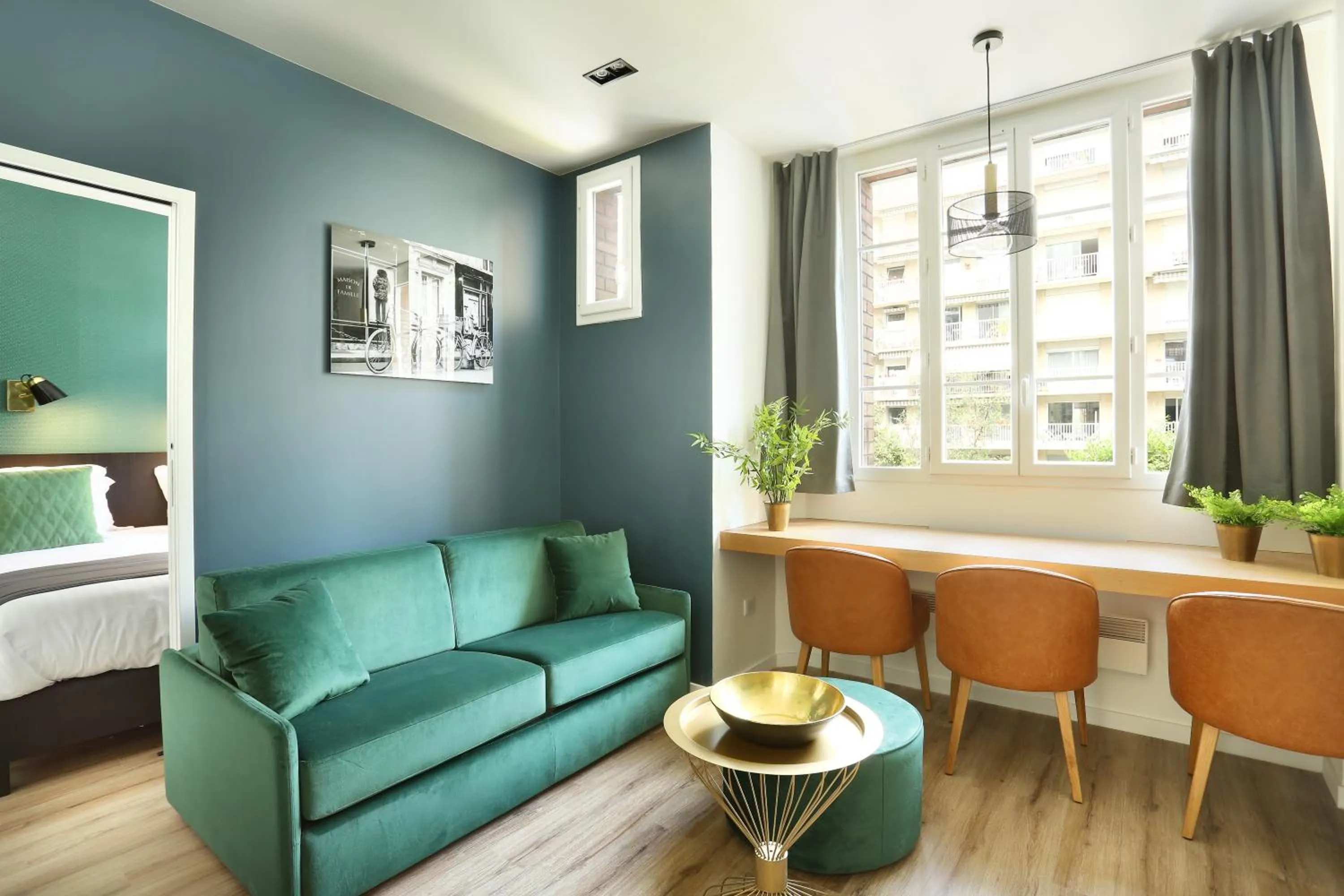 Living room, Bed in YAYS Paris Zola by Numa