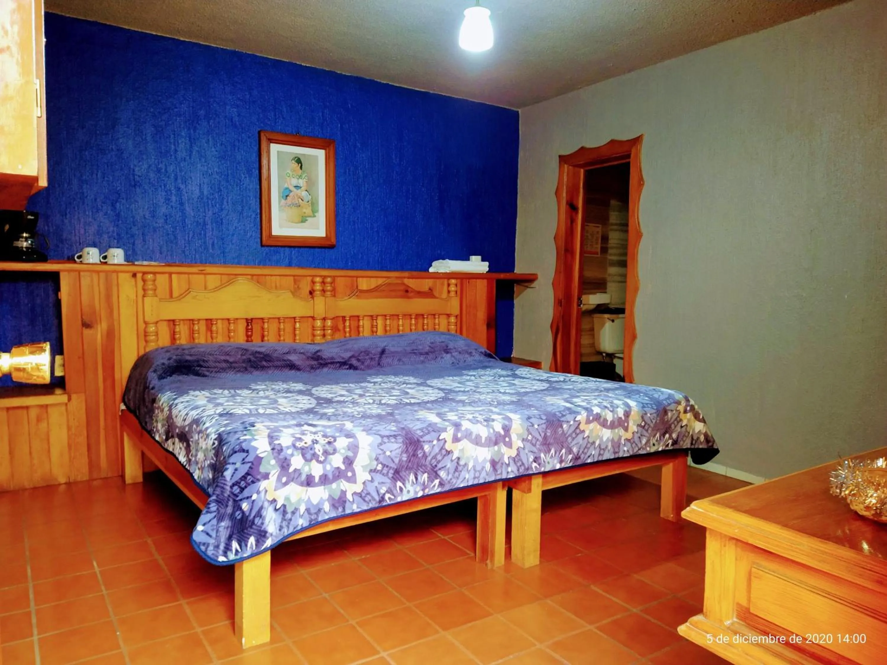 Bed in Hotel Plaza Mazamitla