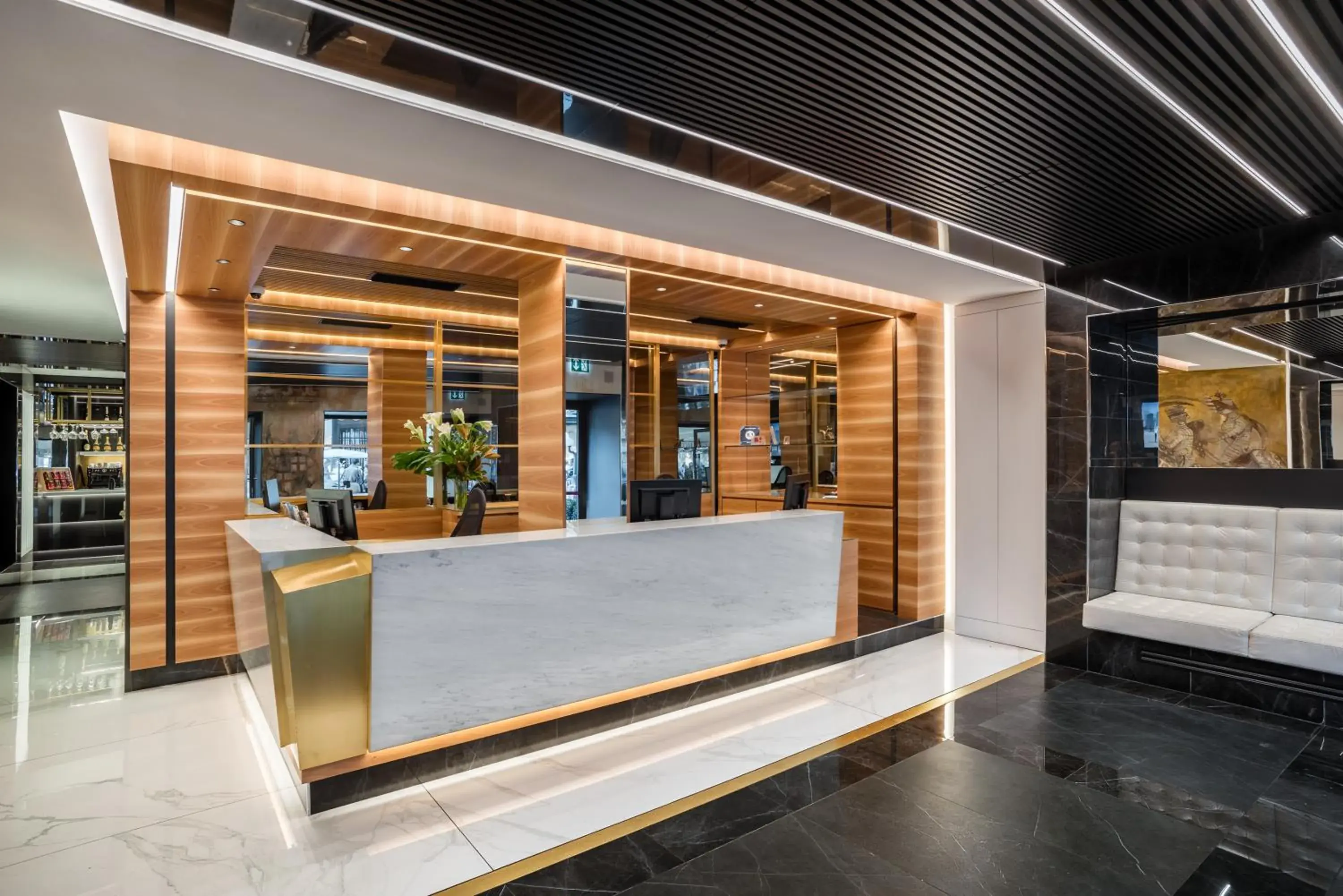 Lobby or reception in Hotel Mastino Lobby or reception in Hotel Mastino