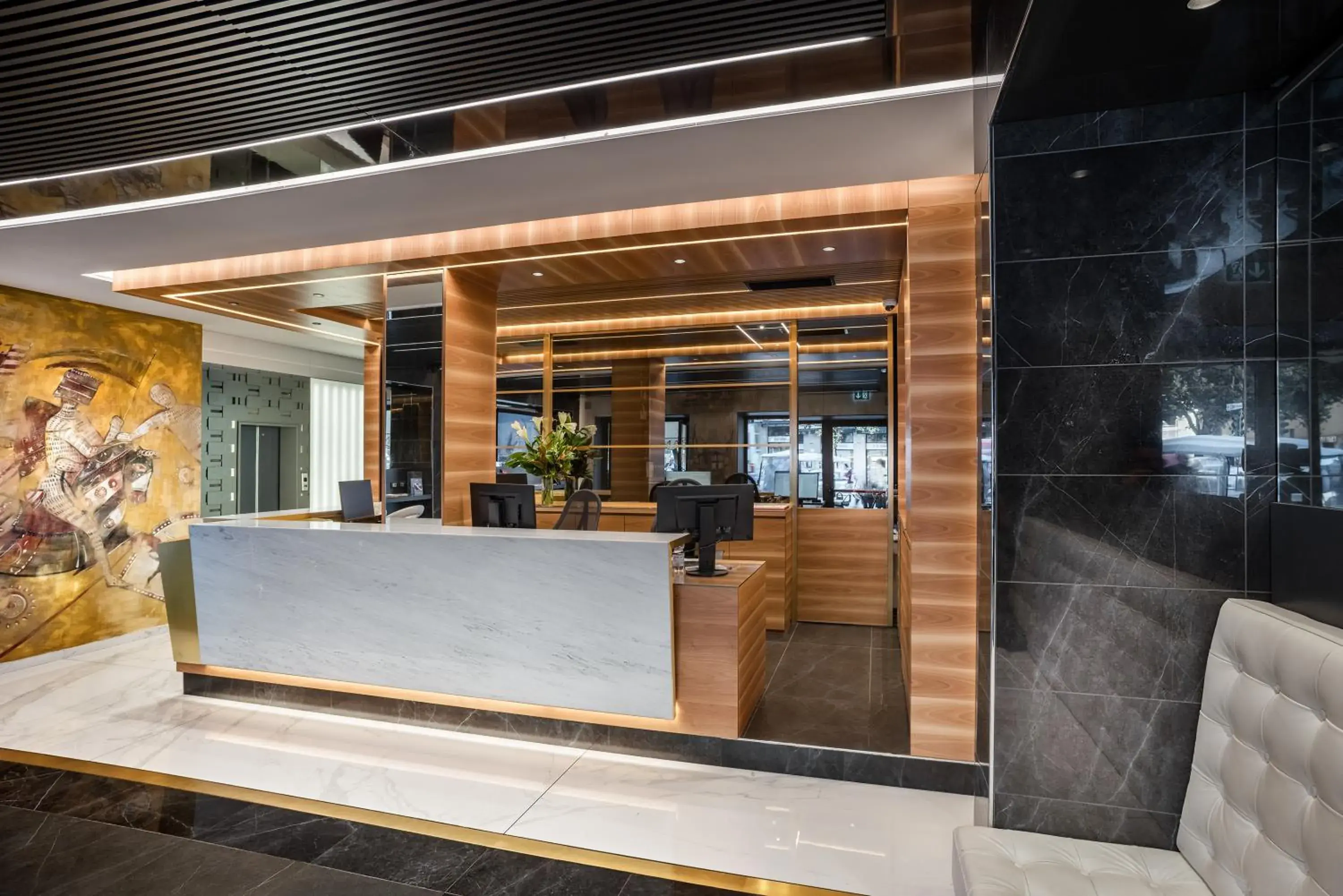 Lobby or reception in Hotel Mastino Lobby or reception in Hotel Mastino