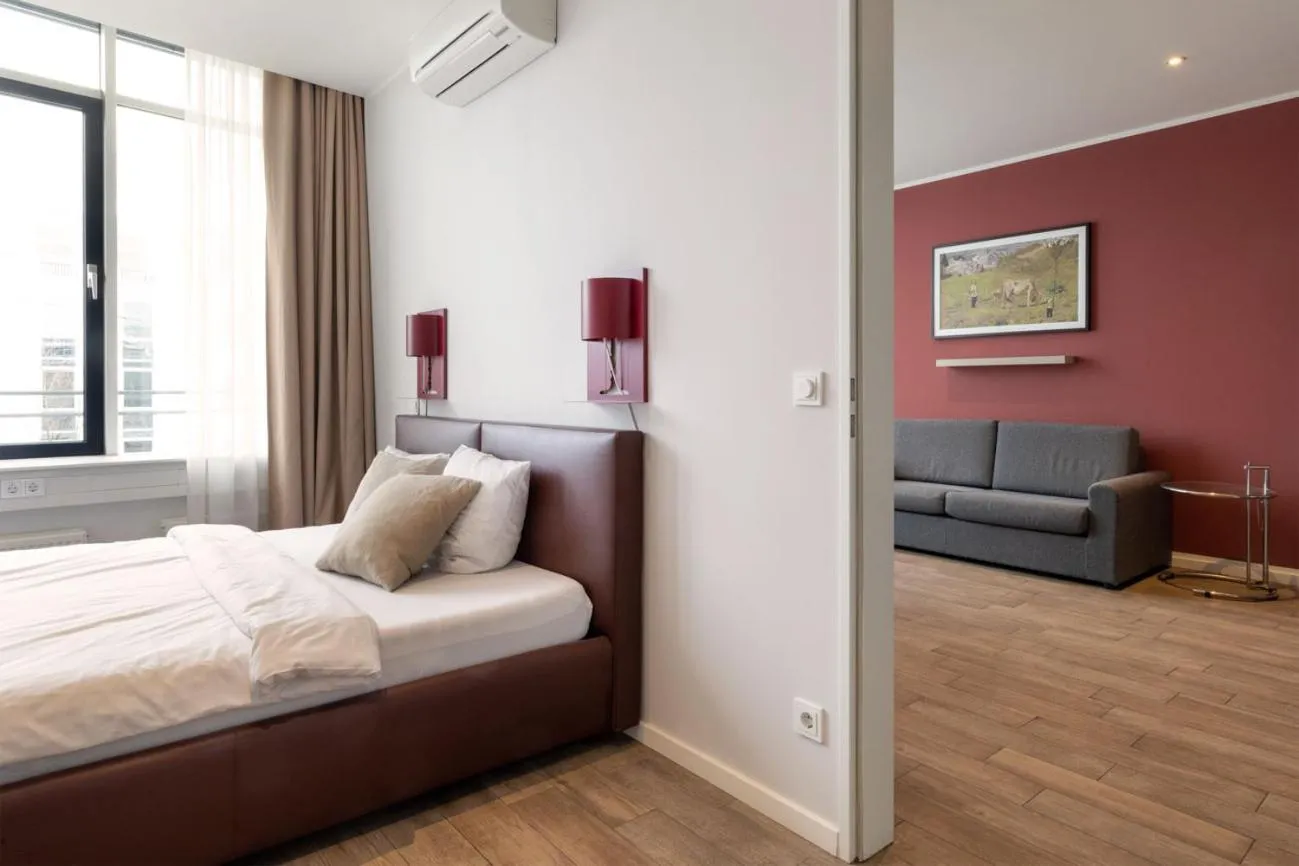 Bed in Brera Serviced Apartments Munich West