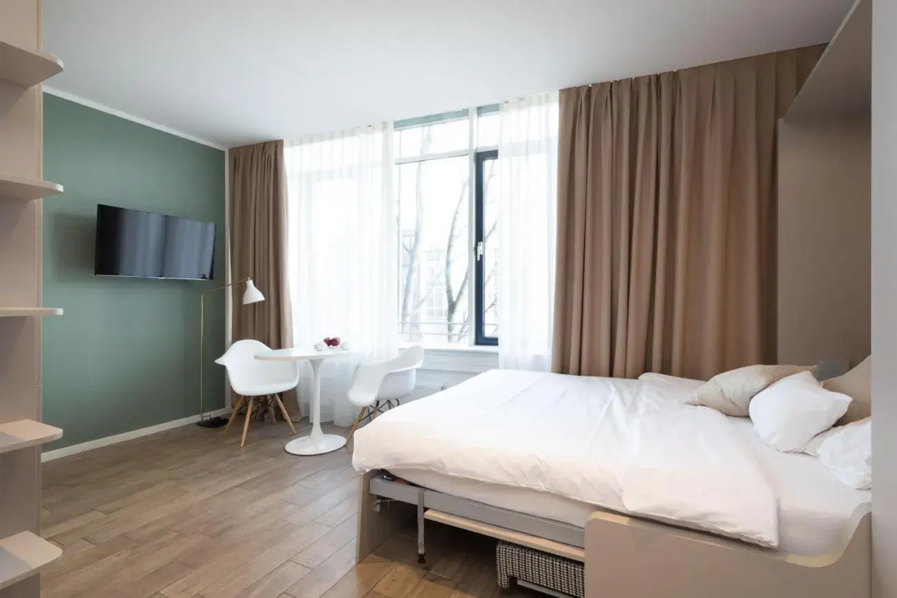 Bed in Brera Serviced Apartments Munich West Bed in Brera Serviced Apartments Munich West