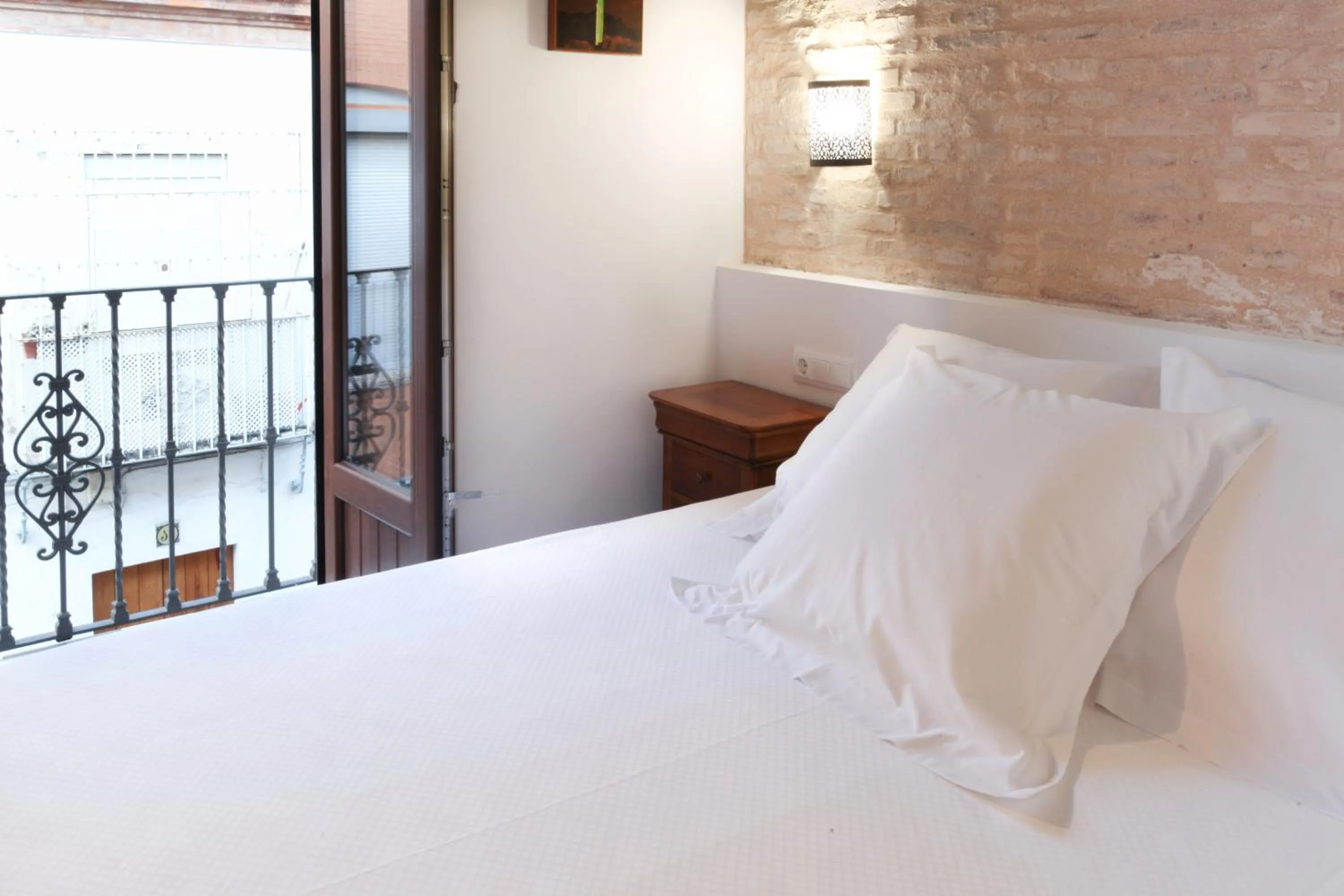 Bed in Posada Pilatos