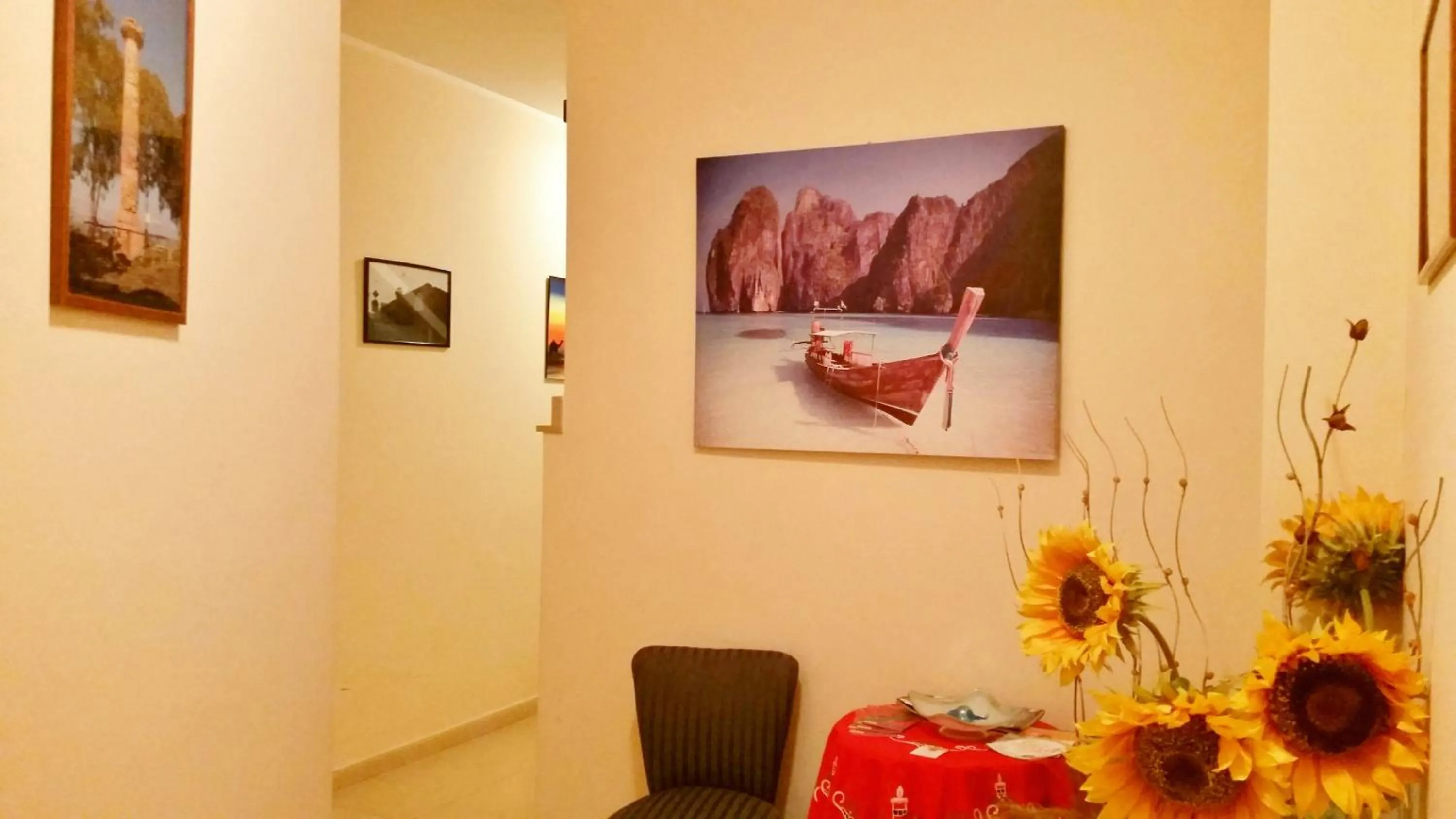 Lobby or reception in B&B La Villetta Gela