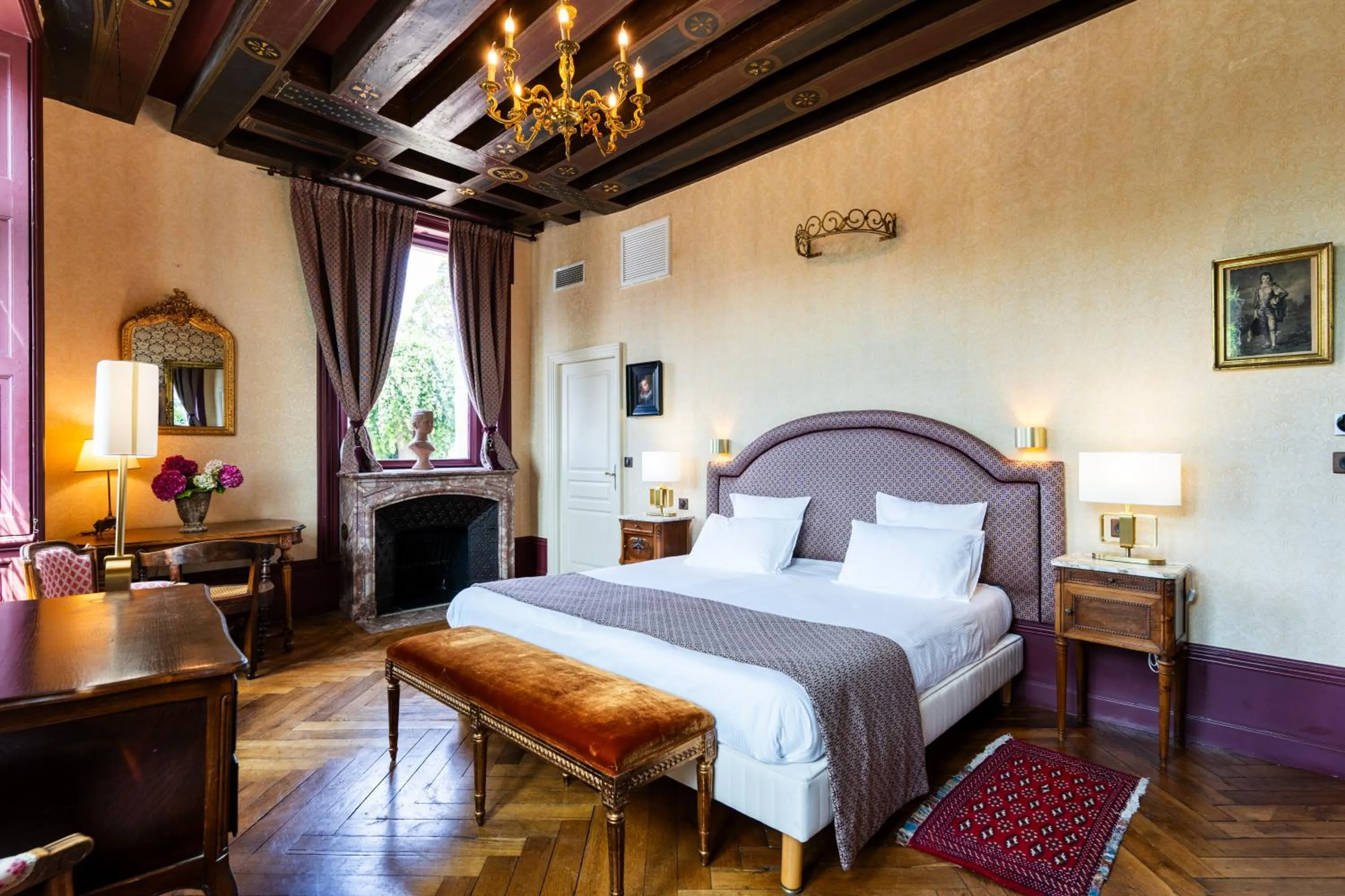 Bed in Le Manoir Saint Thomas