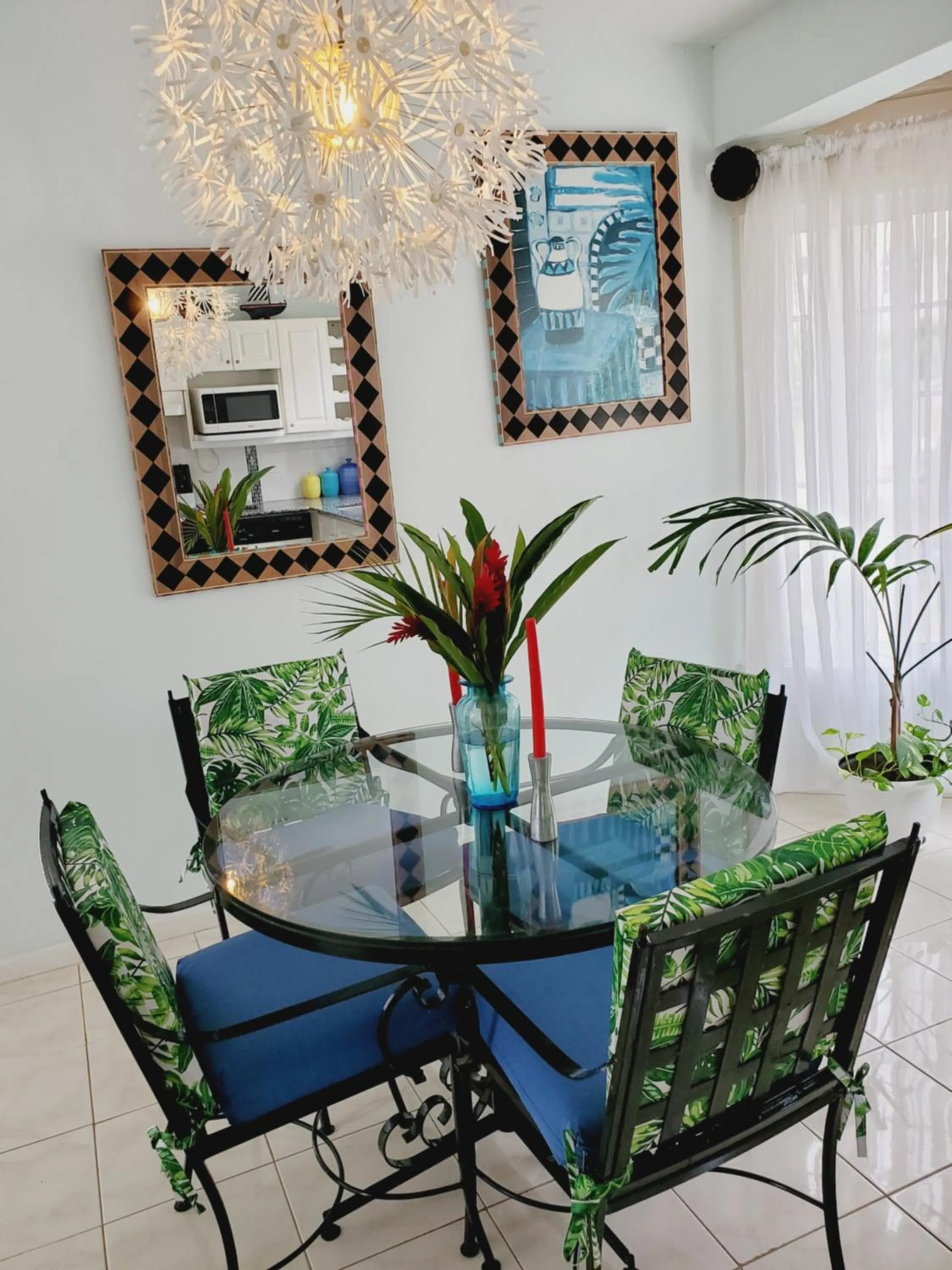 Dining area in Blue Topaz