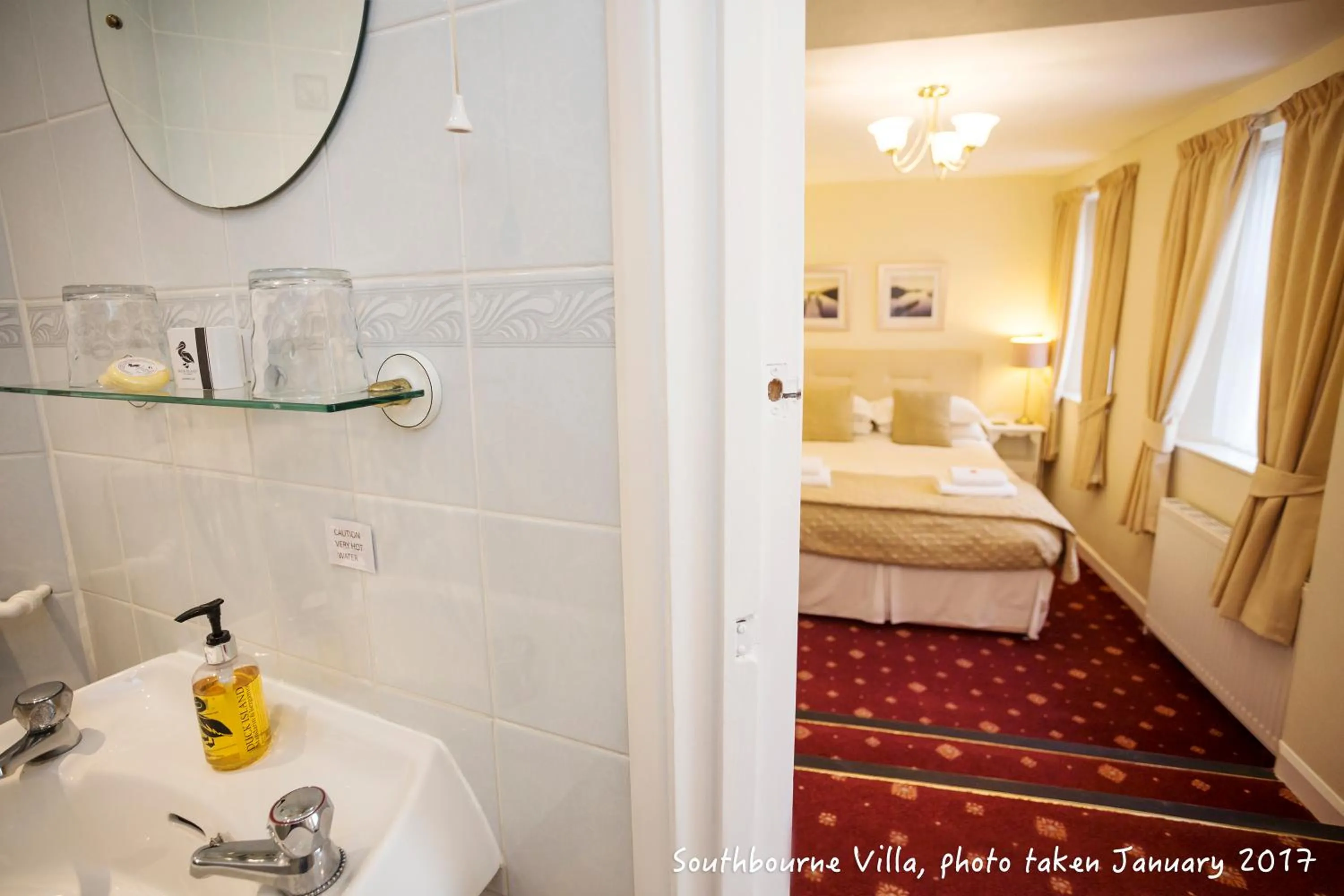 Bathroom, Bed in The Southbourne Villa