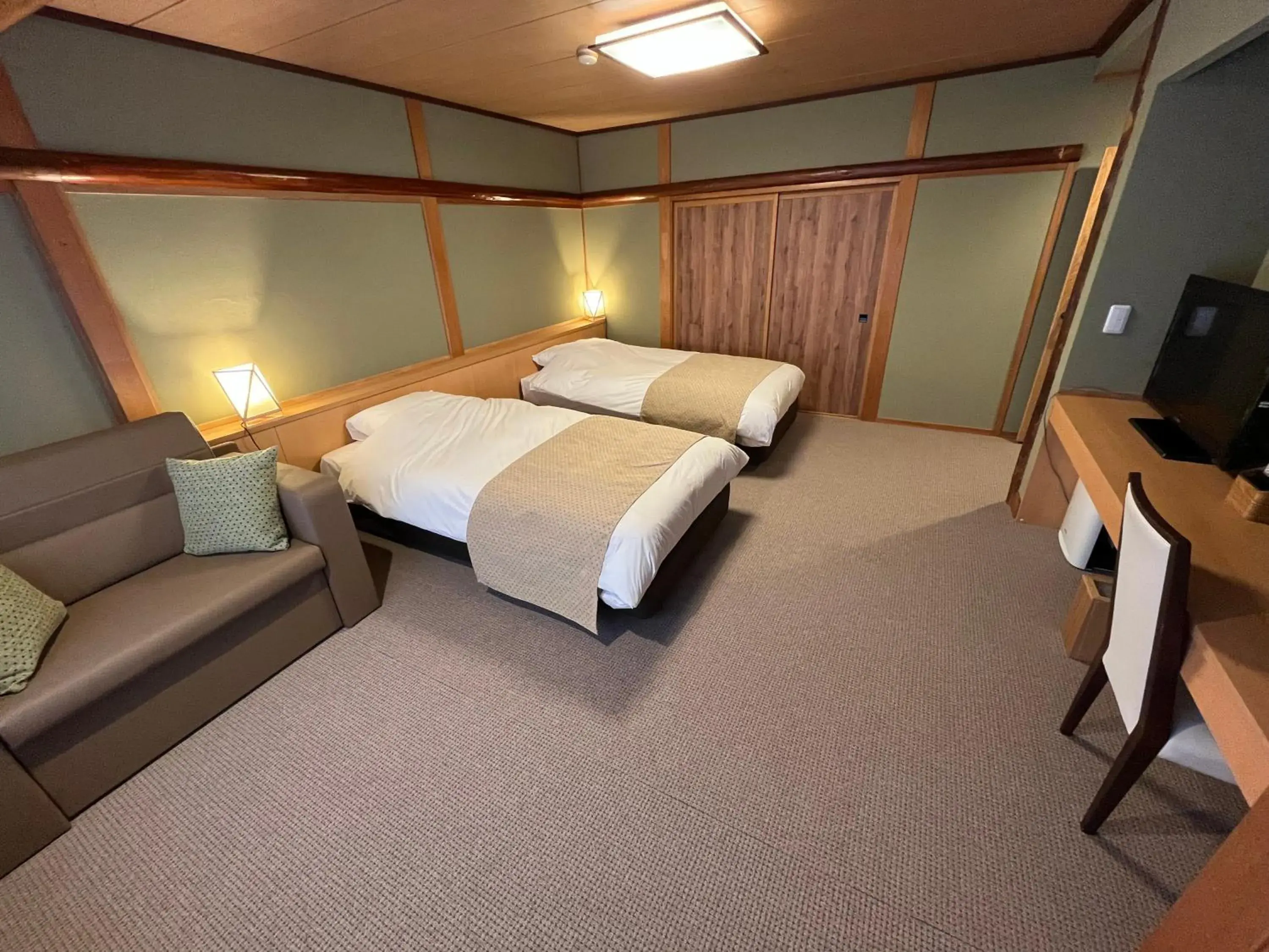 Bedroom, Bed in Minakamisansou Bedroom, Bed in Minakamisansou