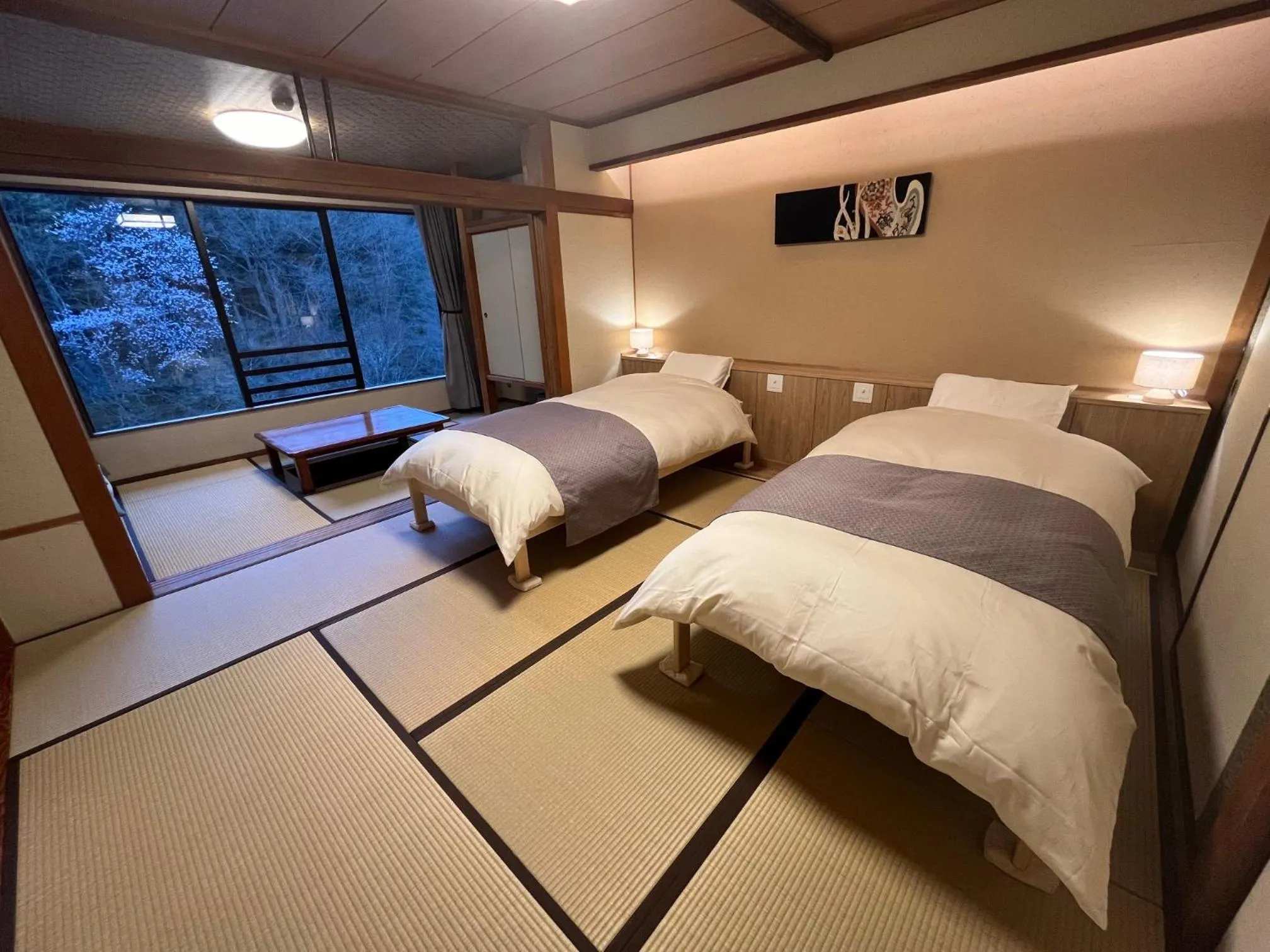 View (from property/room), Bed in Minakamisansou