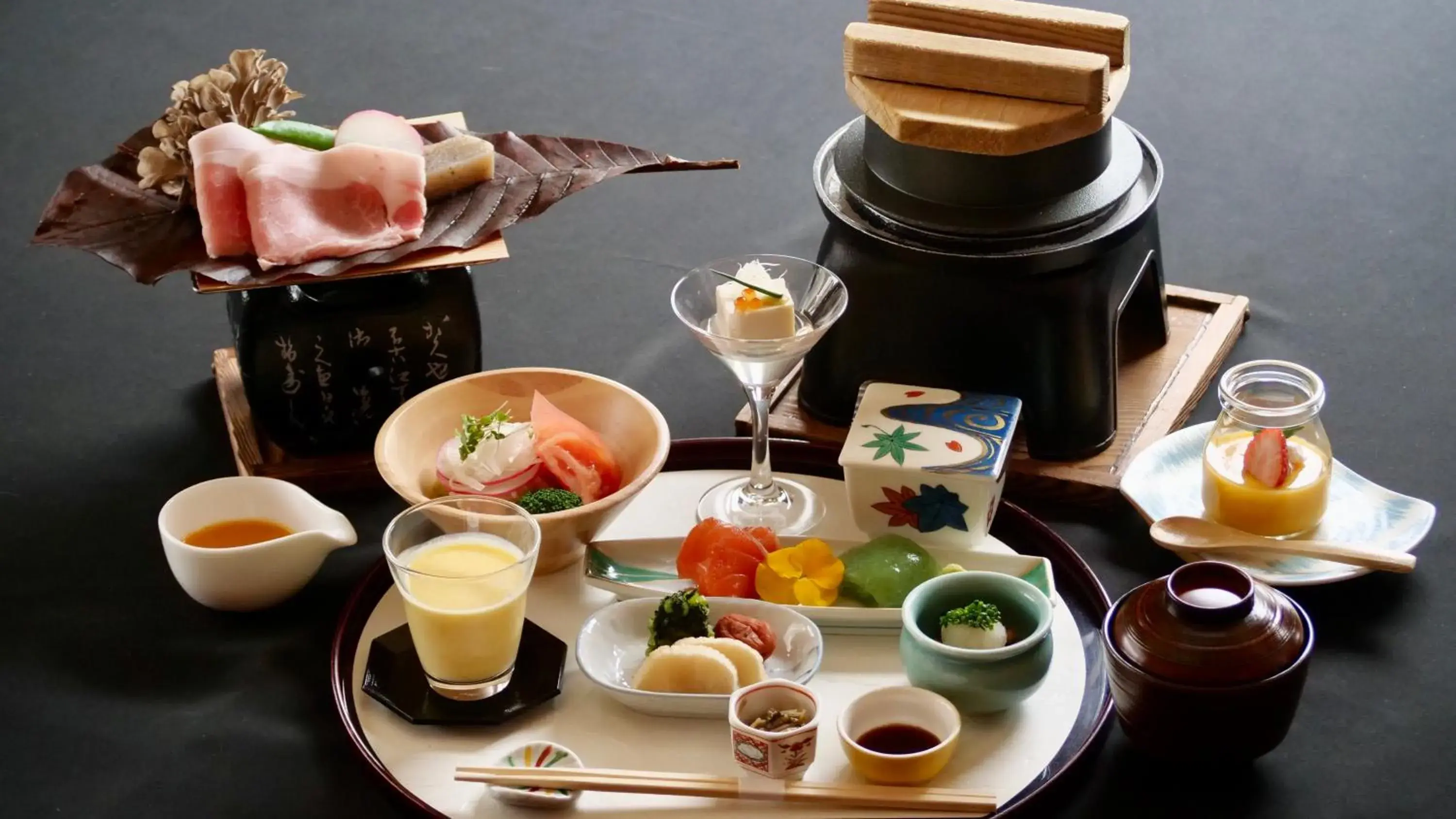 Asian breakfast in Minakamisansou Asian breakfast in Minakamisansou