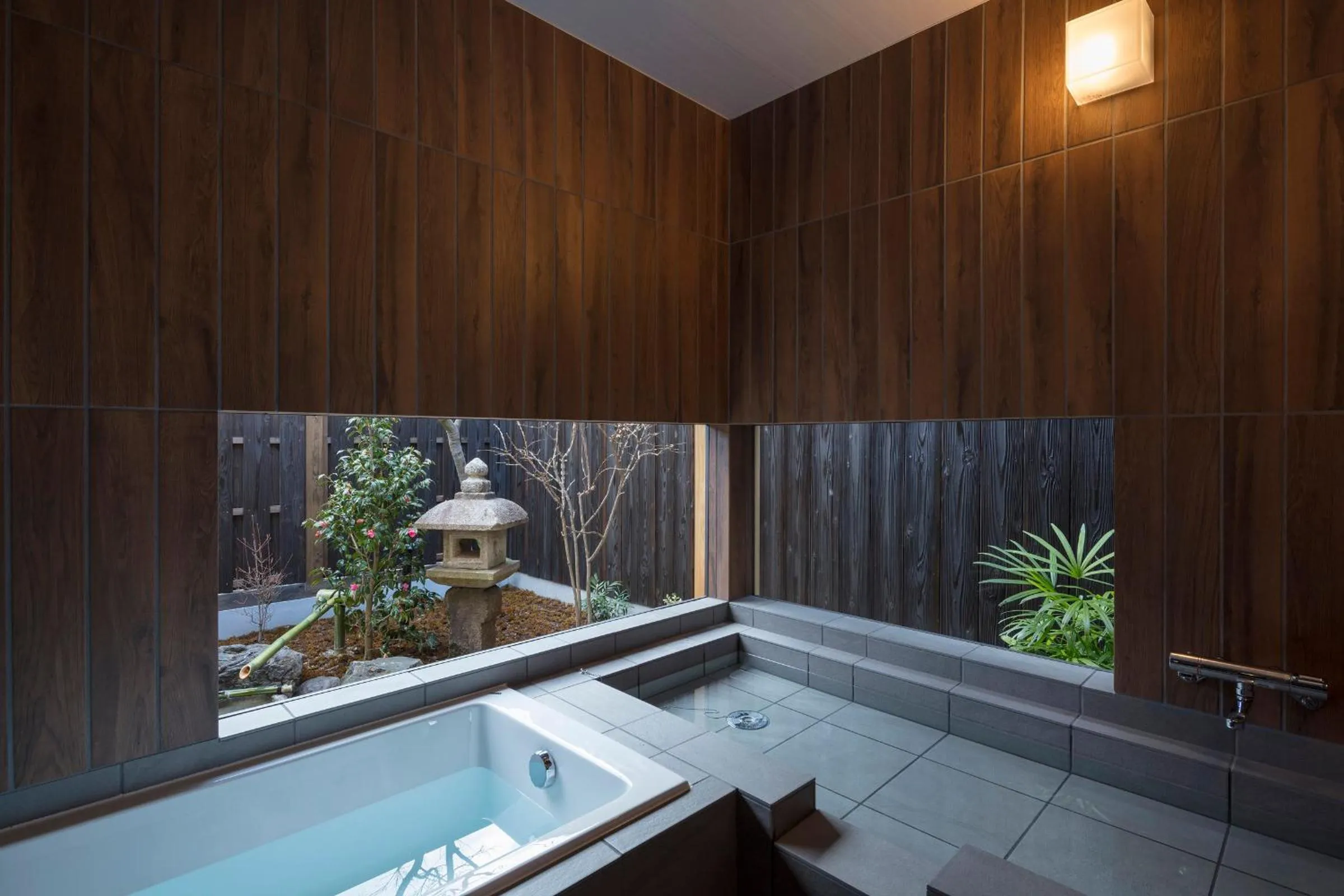 Bathroom in Yoitsubaki Machiya House