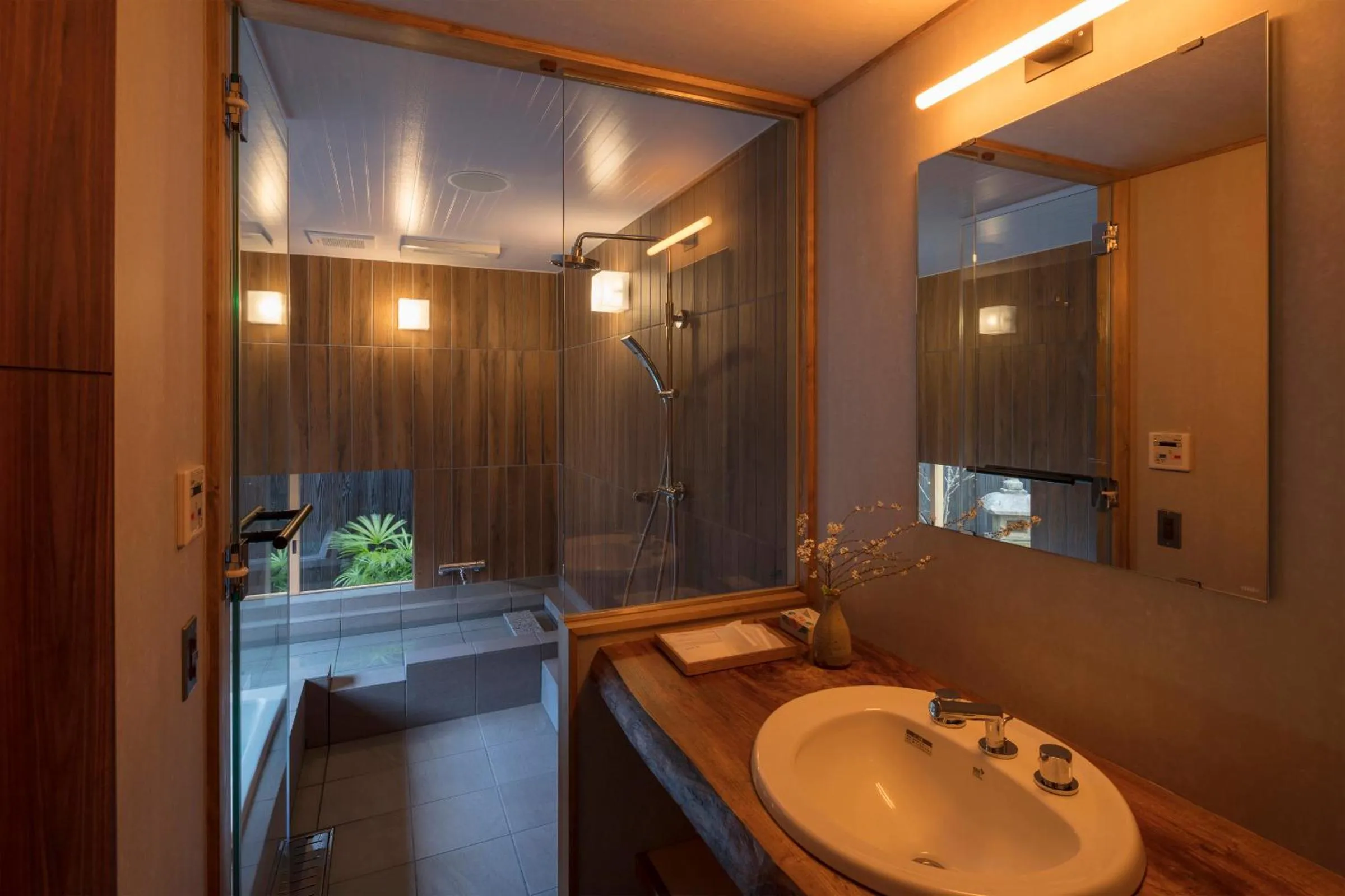 Bathroom in Yoitsubaki Machiya House