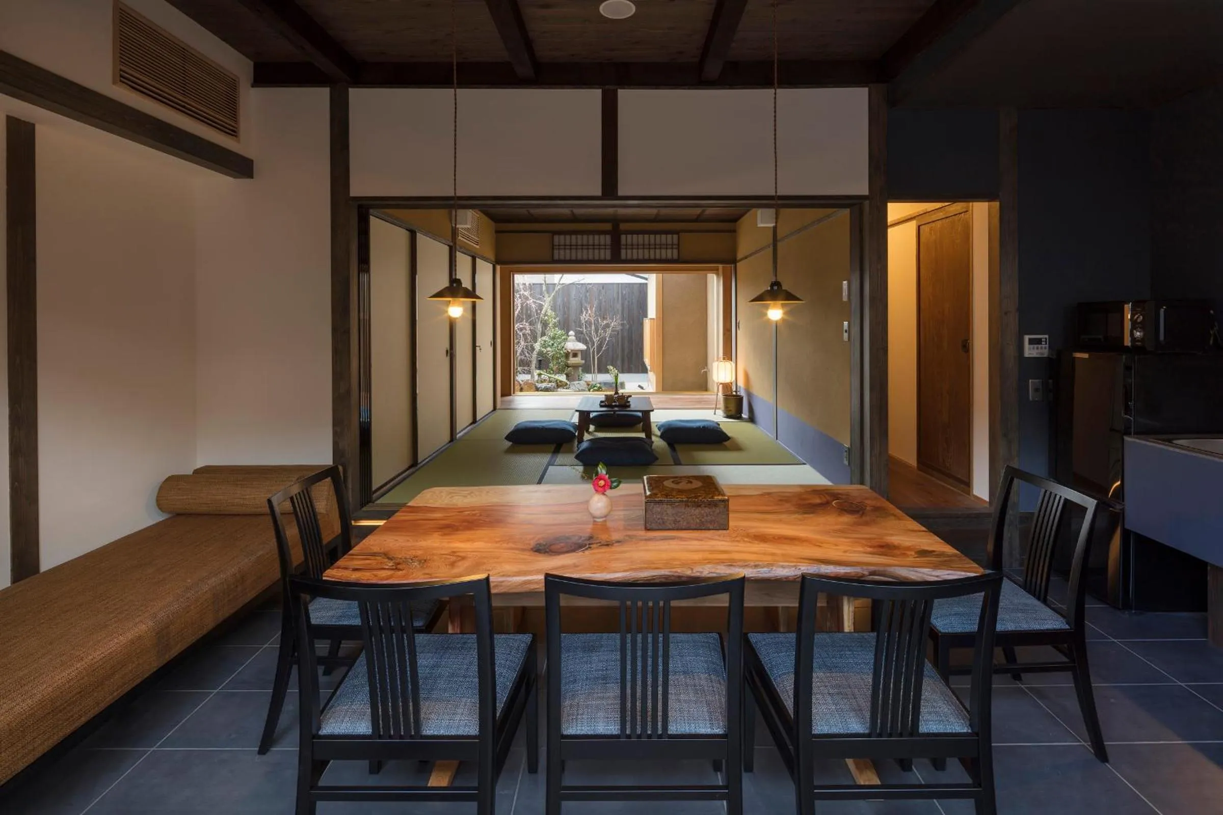 Living room in Yoitsubaki Machiya House
