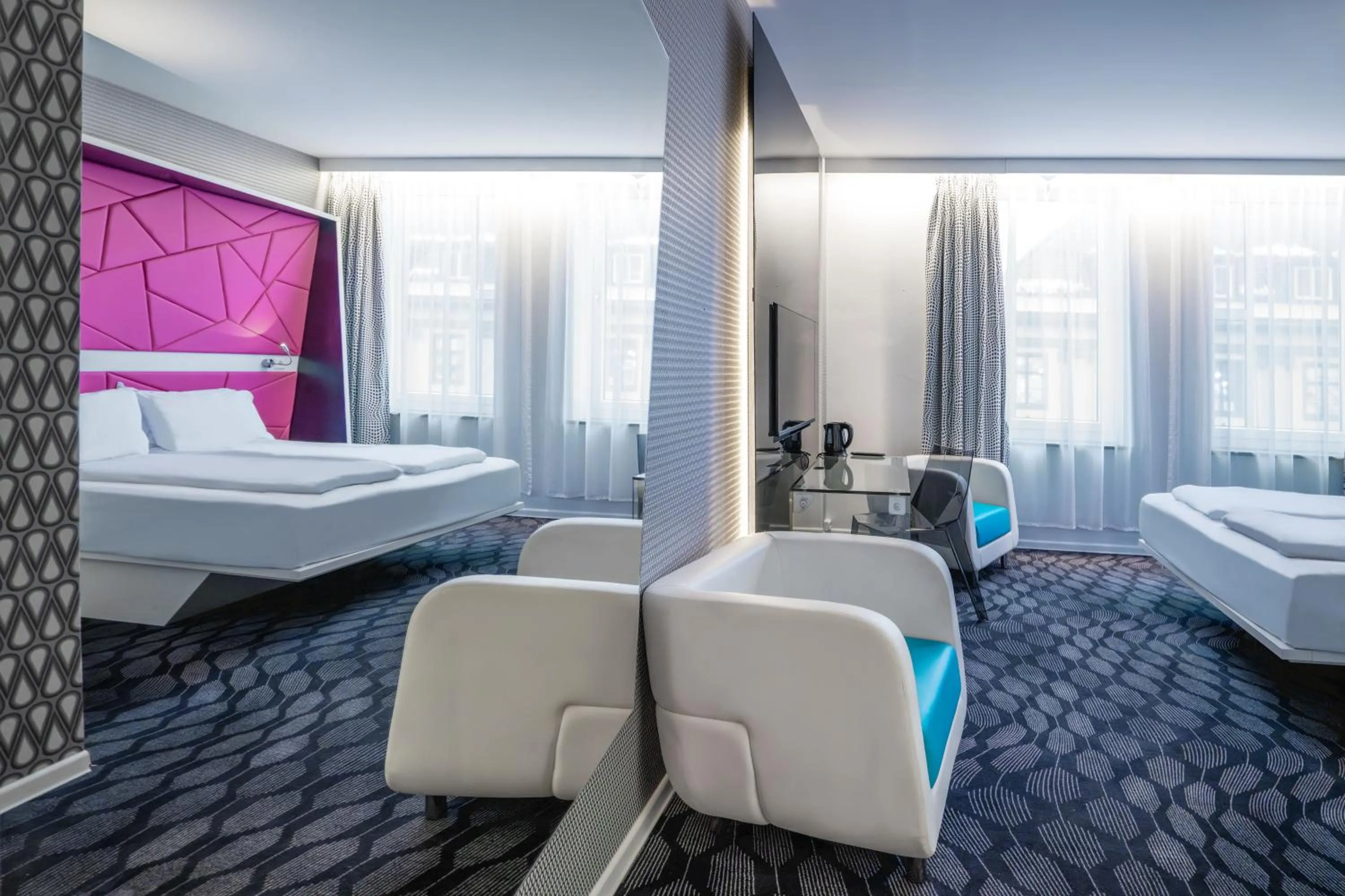 Bed in Magic Hotel Xhibition - Self-service-hotel