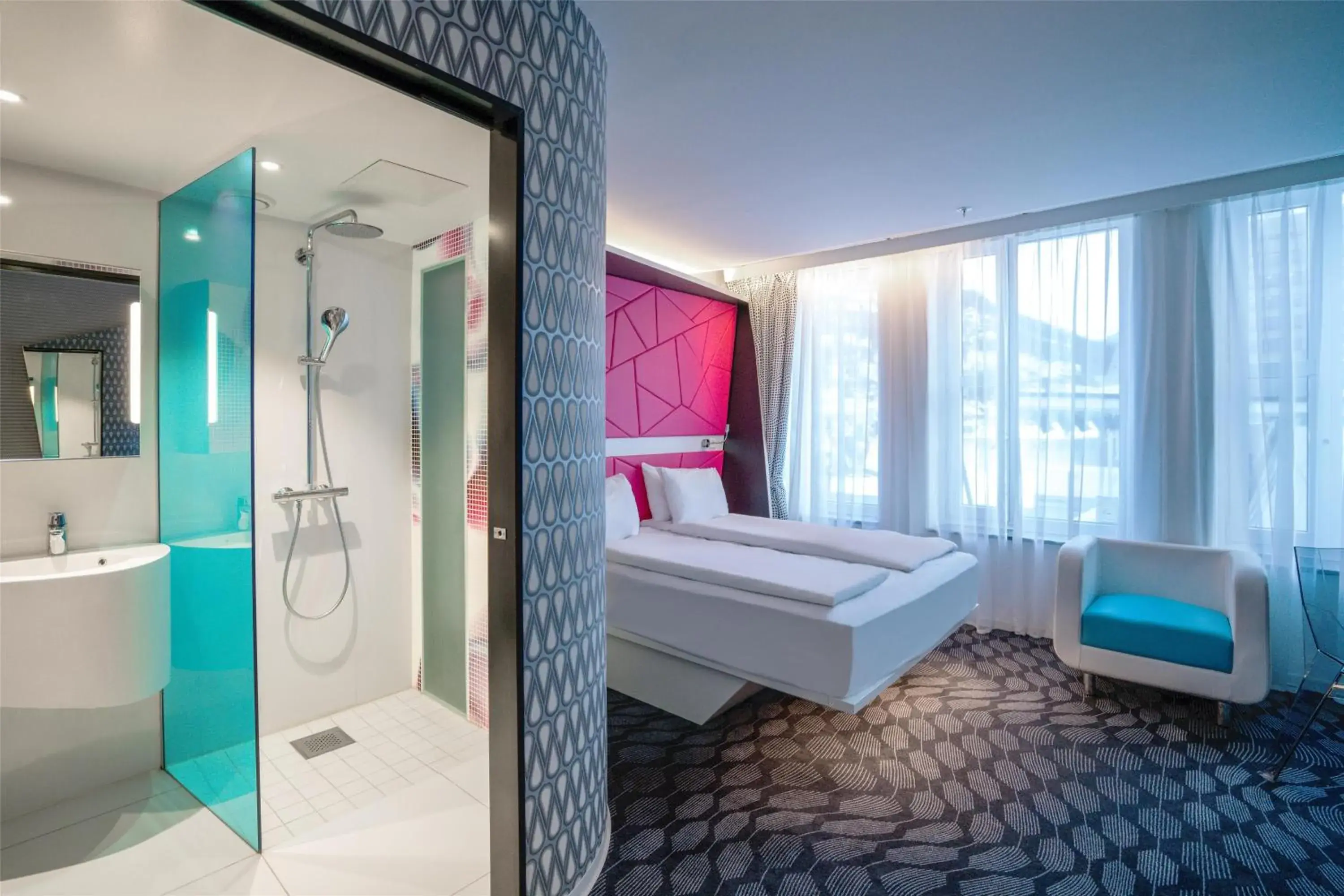 Bedroom, Bed in Prize by Radisson, Xhibition Bergen City Bedroom, Bed in Prize by Radisson, Xhibition Bergen City