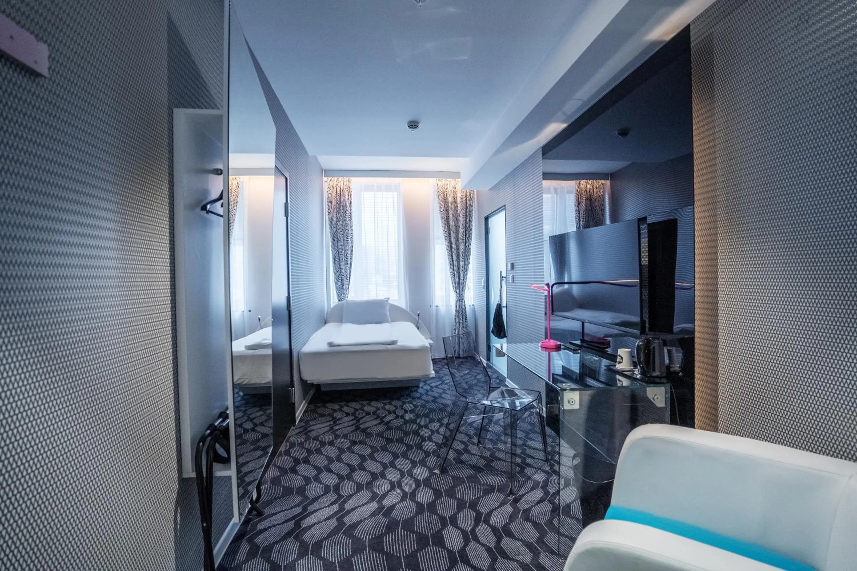 Bed in Magic Hotel Xhibition - Self-service-hotel