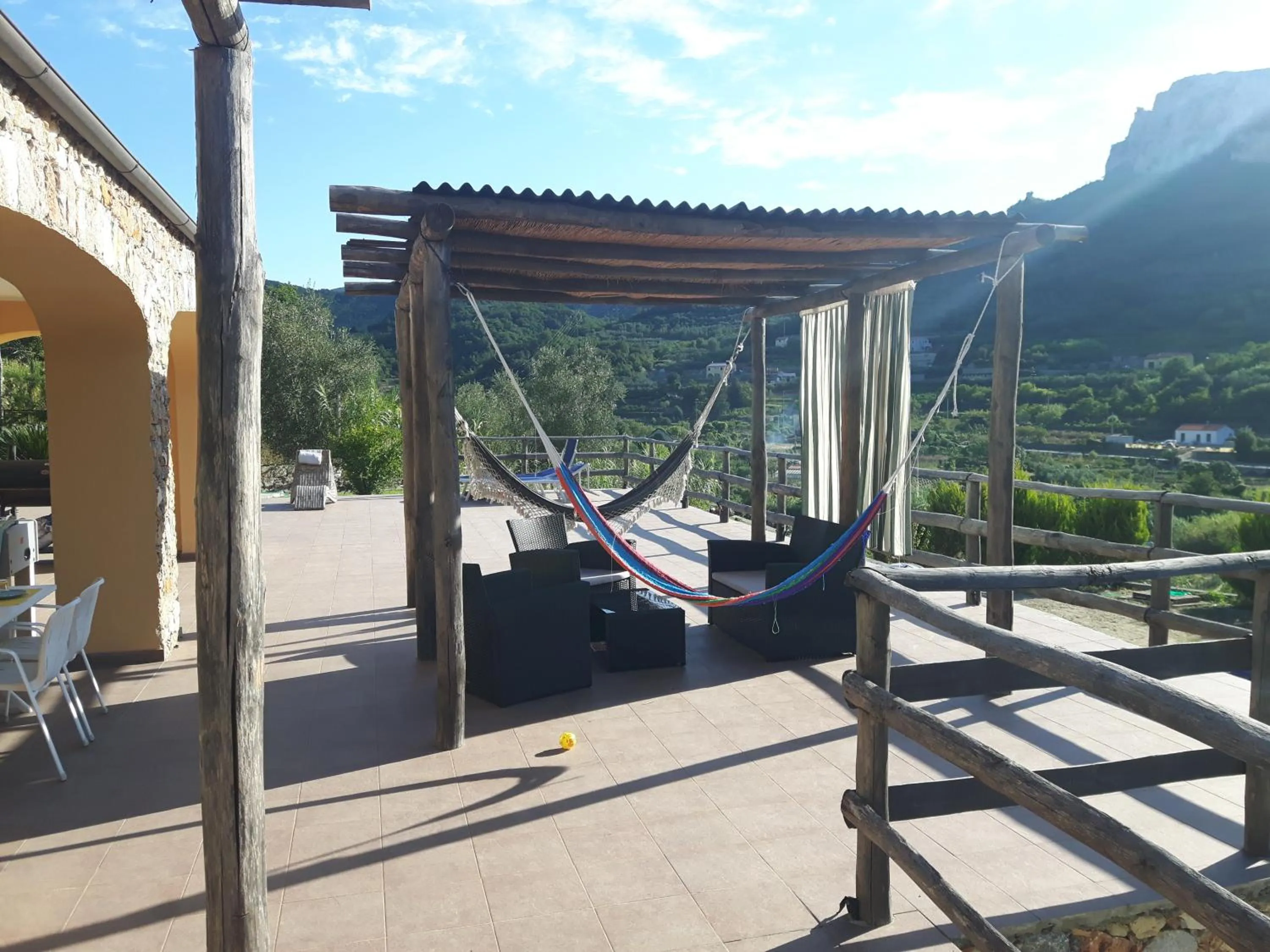 Balcony/Terrace in Ort holiday's time