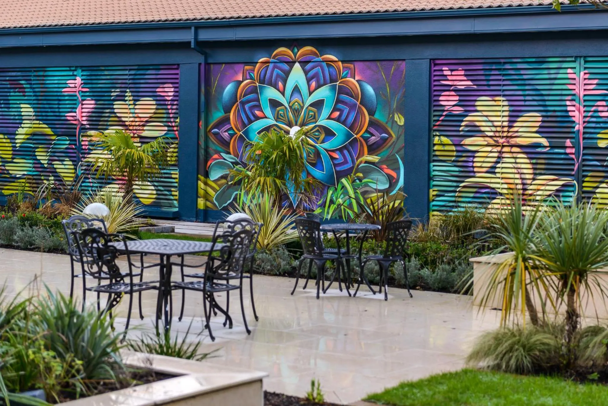 Patio in Clybaun Hotel