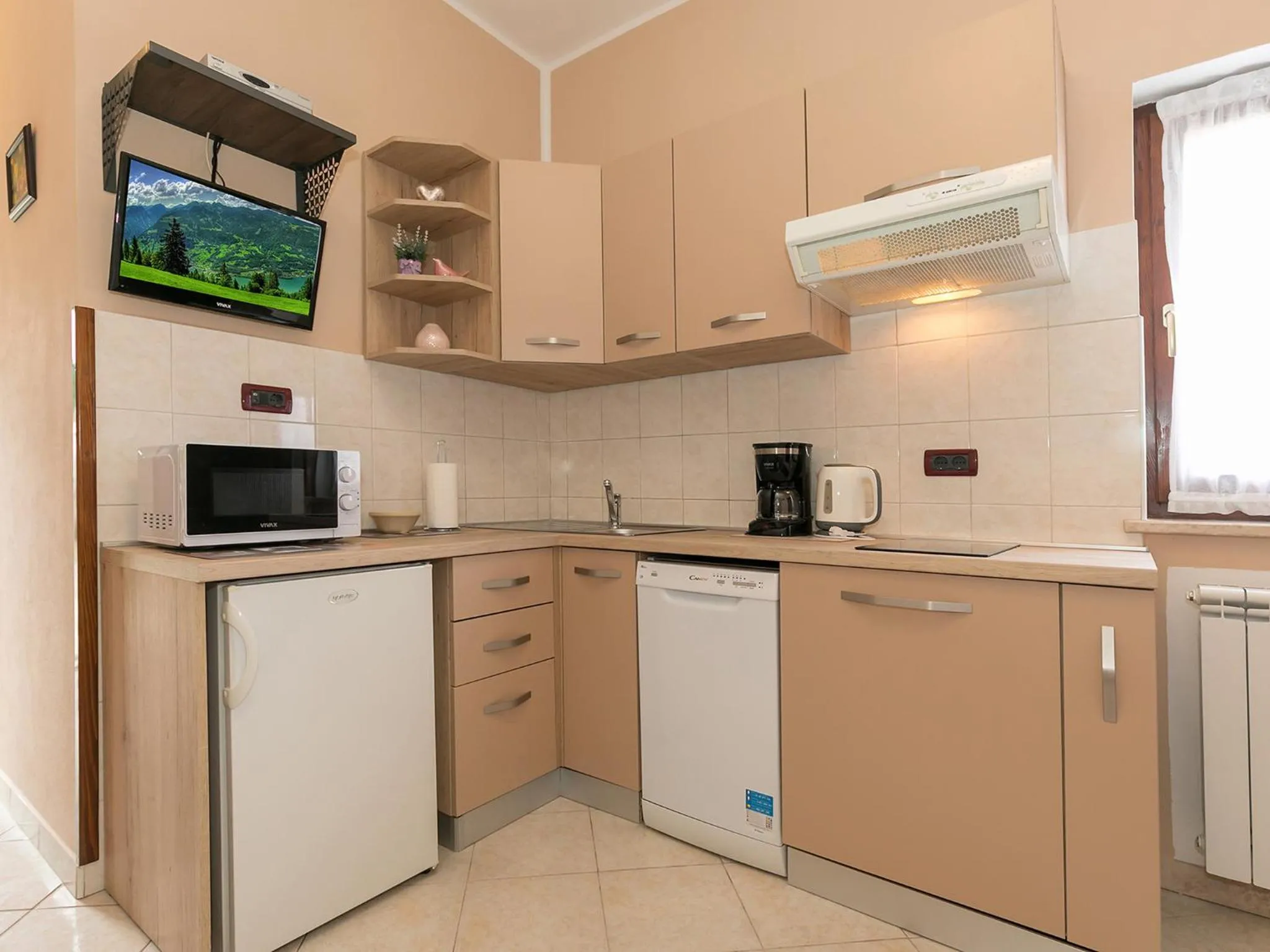 Kitchen or kitchenette in Apartments Davorka