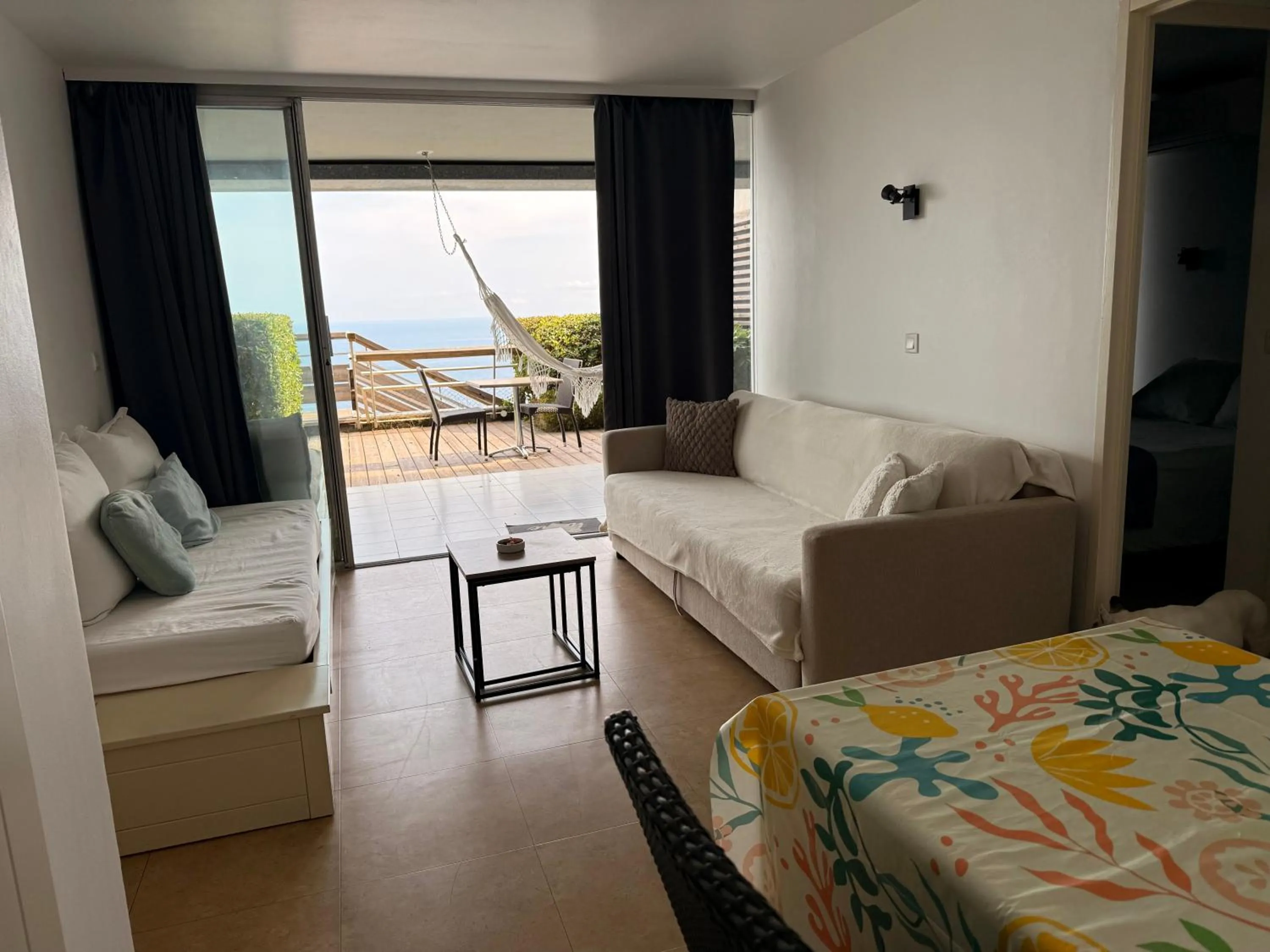 Living room, Bed in Sunny Home Costa Plana-Monaco -Cap D'Ail
